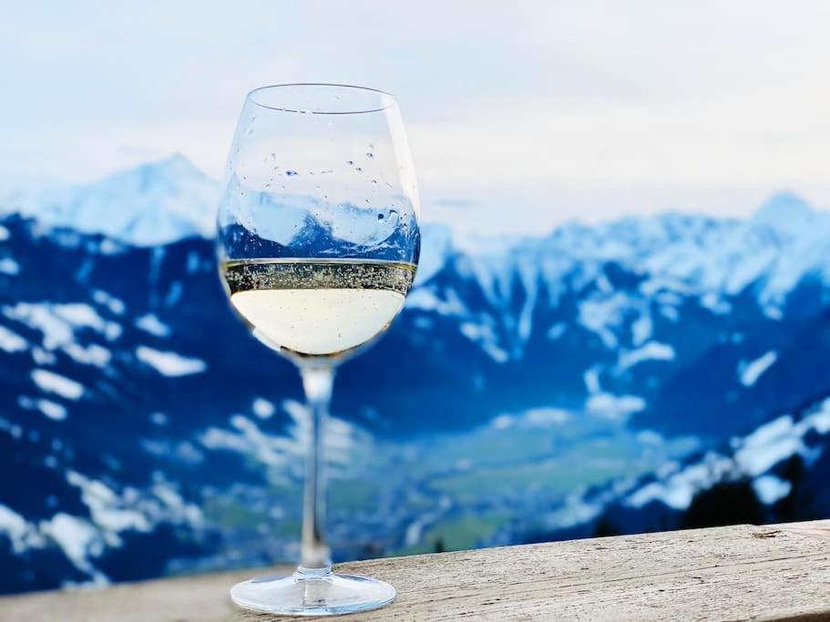 Ferienhaus Zillertal Panorama Blick Balkon Sauna