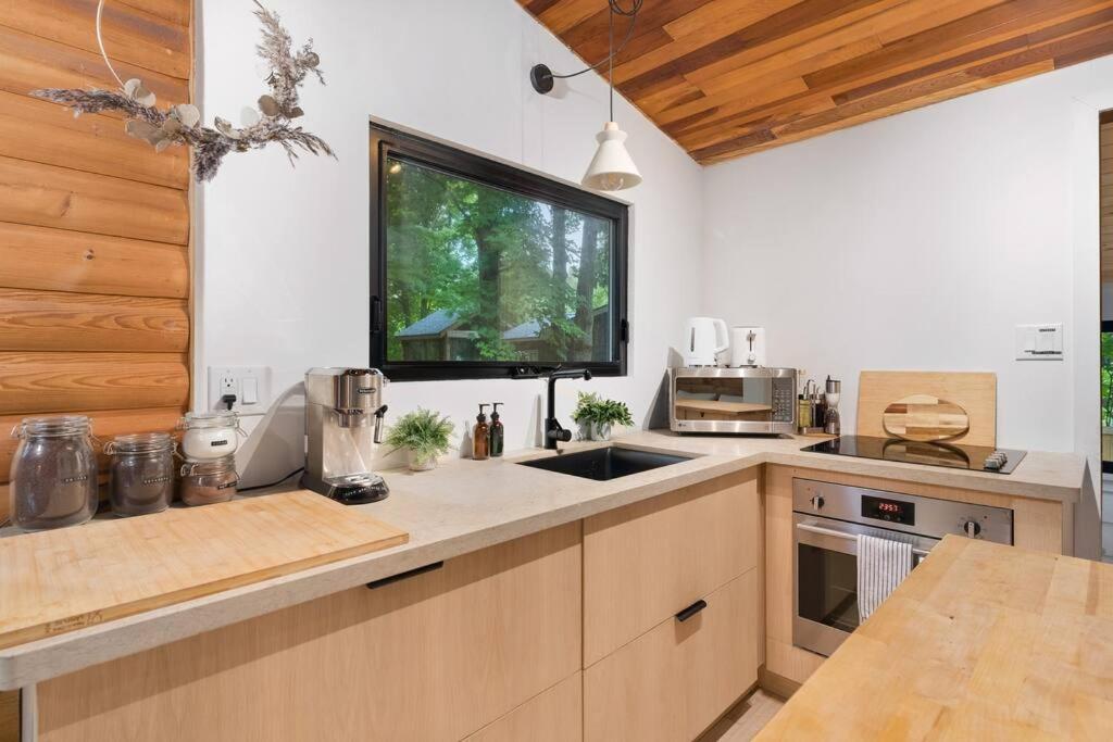 Black River Haus - Scandinavian Riverfront Cabin Muskoka view 4