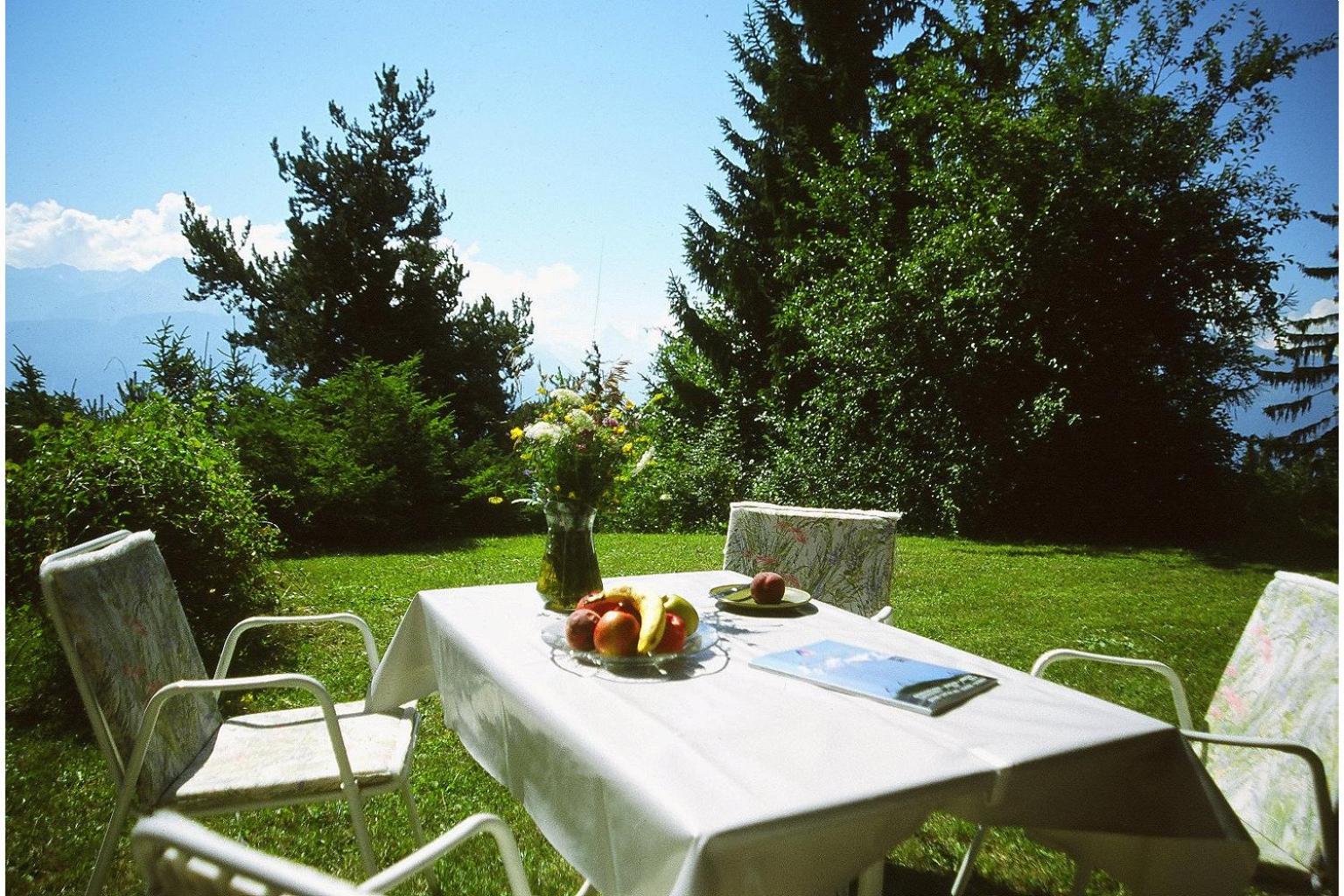 Apartment Eglantine with stunning views of the Valais Peaks