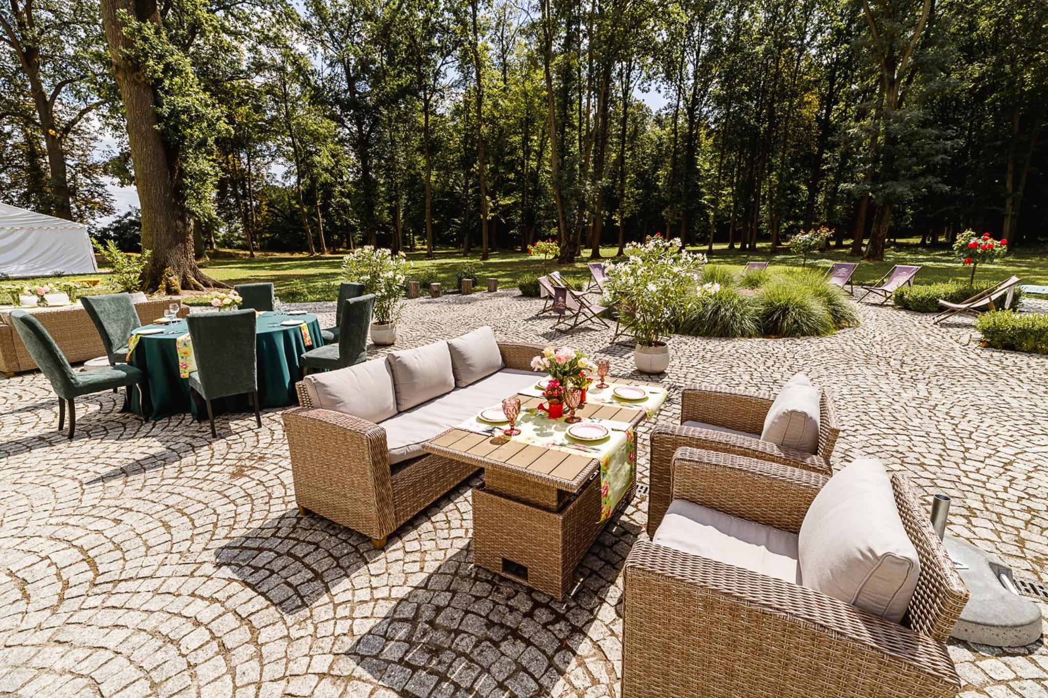 outdoor BBQ area
