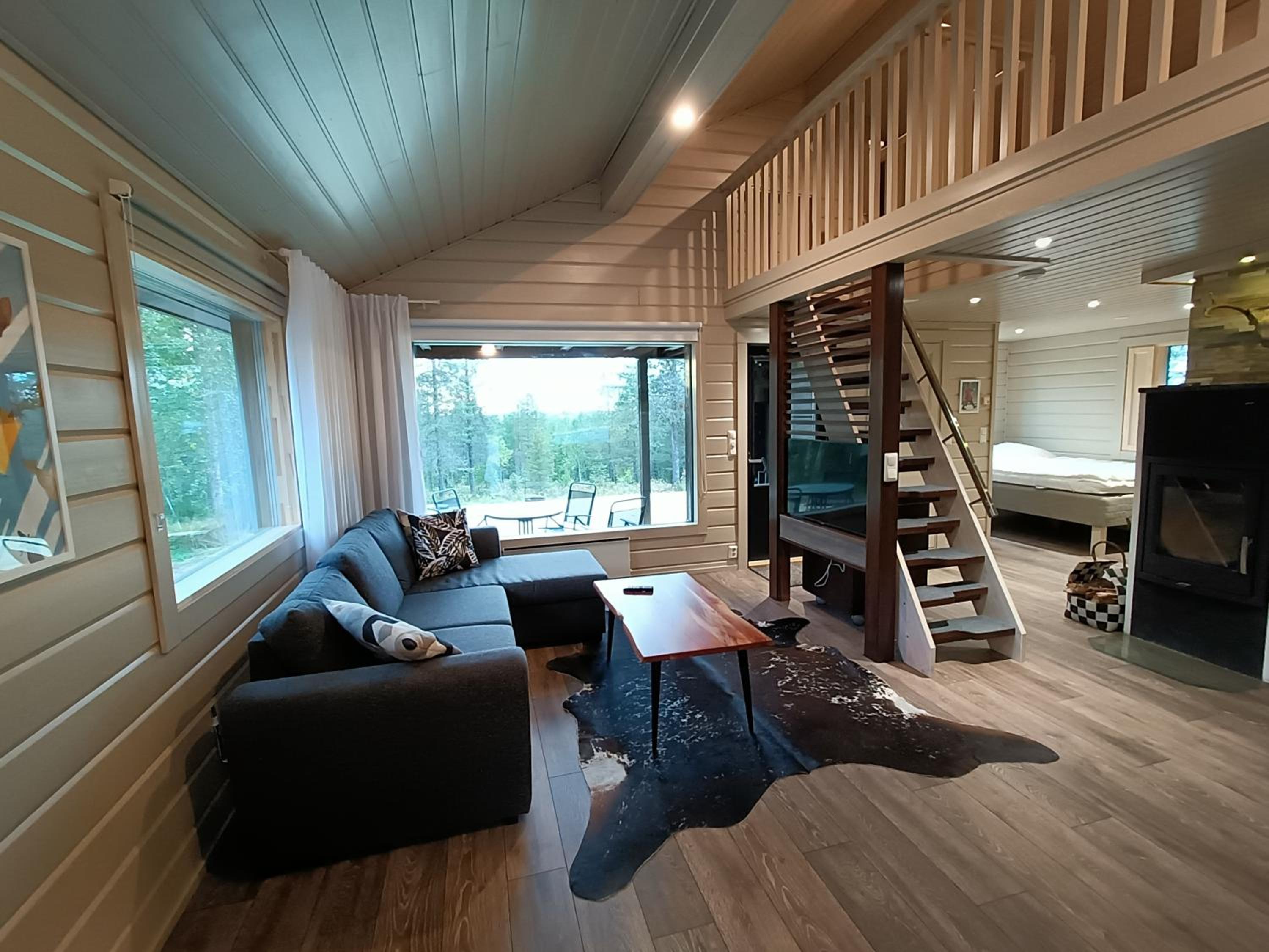 Hietavilla Pläk- Hot tube - Sauna - AC - Fireplace - 11kW EV-refuel - Landscape view - Silence - Free WiFi view 5