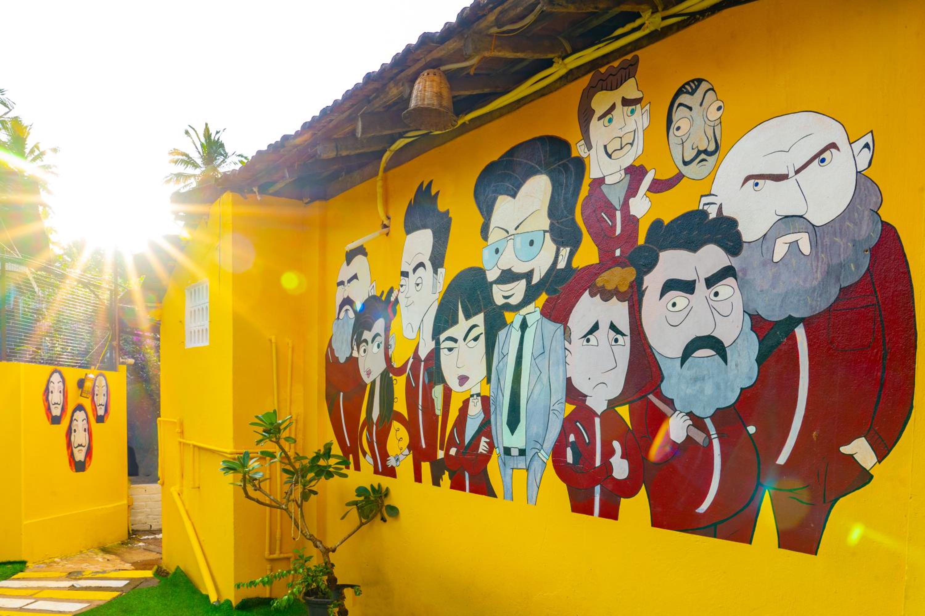 Whoopers Hostel Palolem- Money Heist Themed