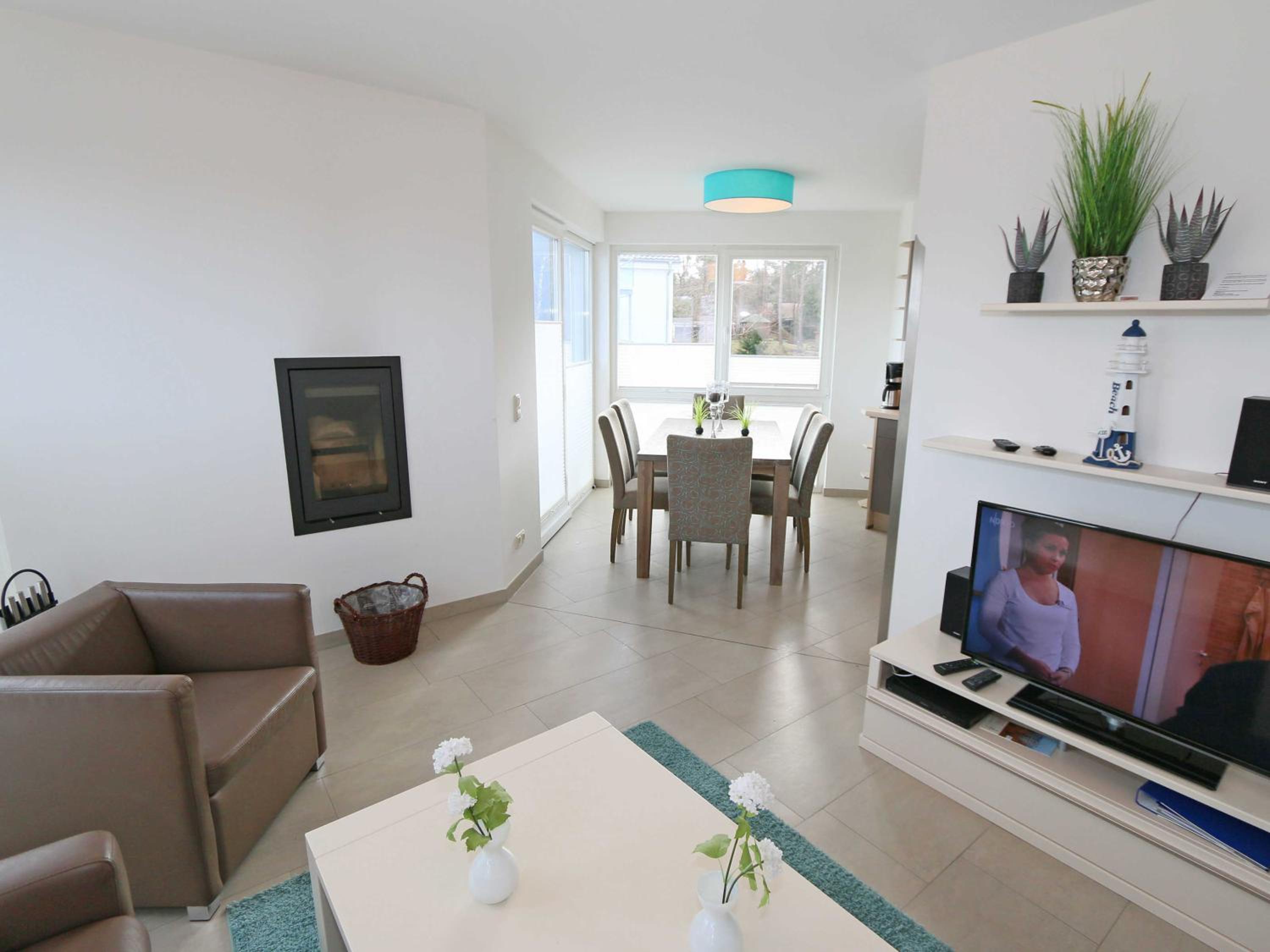 Strandvilla Baabe - WG 12 mit Meerblick, Kamin, Sauna, Whirlpool