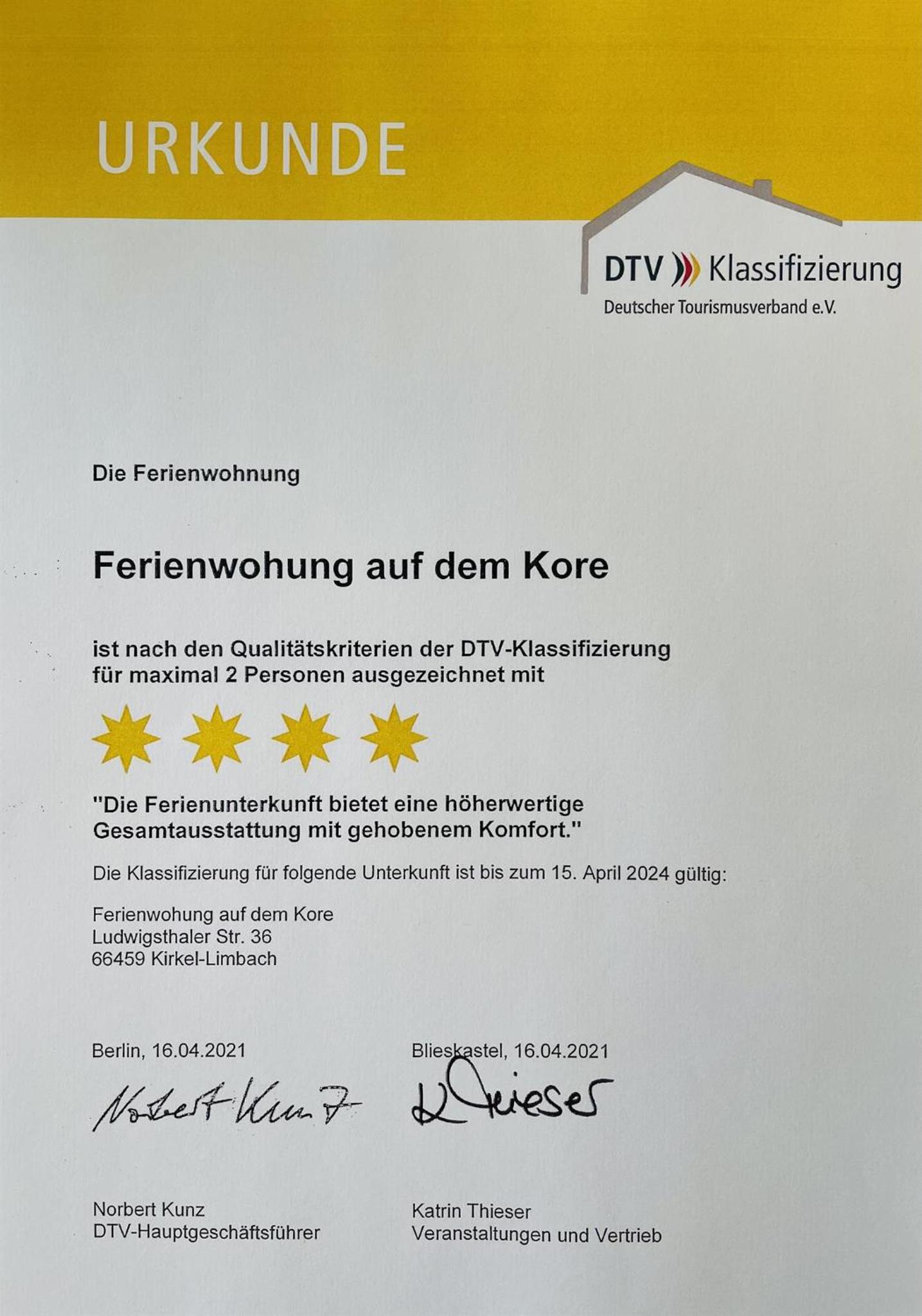 Ferienwohnung auf dem Kore