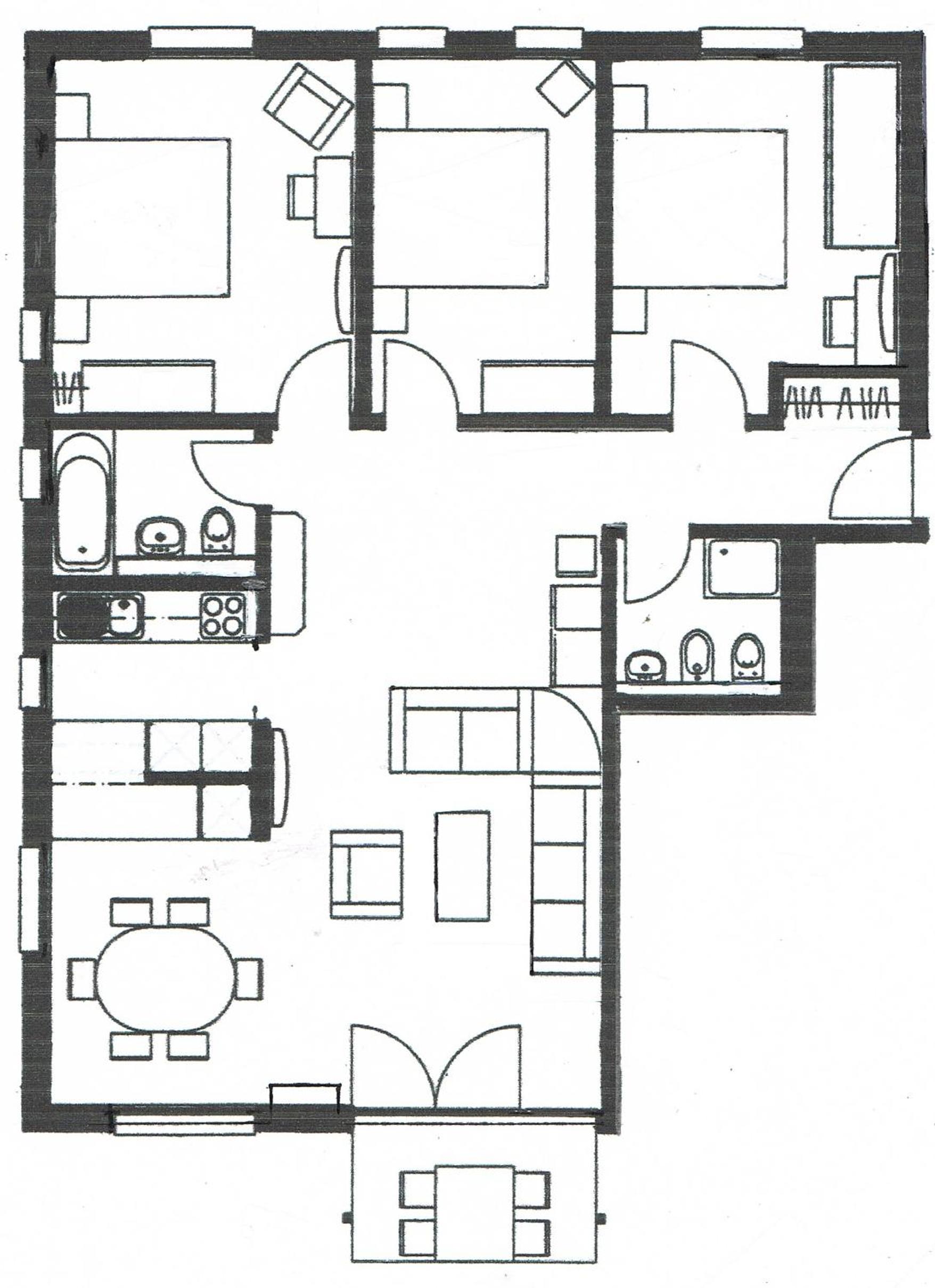 swissme - 100qm - Balkon - 2 Bäder - Parkplatz - Fußbodenheizung