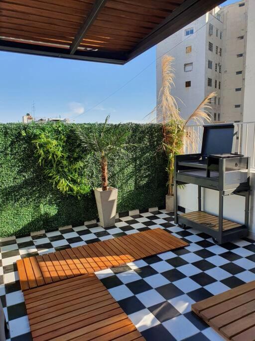 Estudio Loft Encantador con Terraza y parrilla en Palermo, luz y WiFi