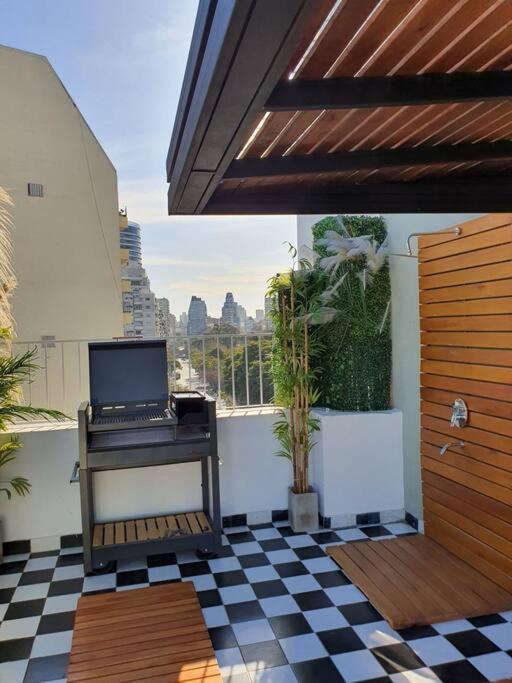 Estudio Loft Encantador con Terraza y parrilla en Palermo, luz y WiFi