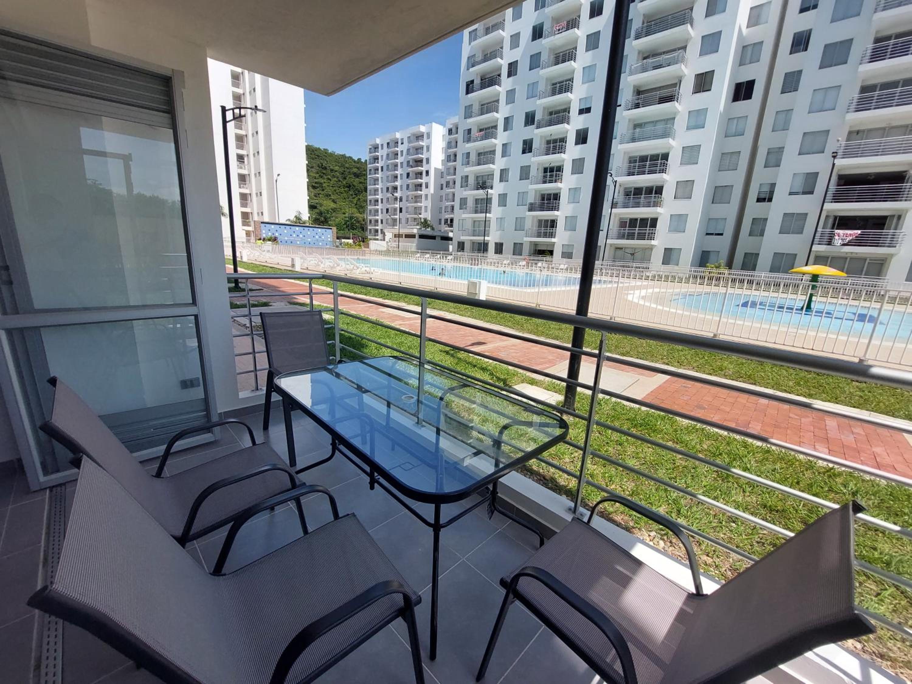 Apartamento Aqualina Orange Primer Piso Vista a Piscina