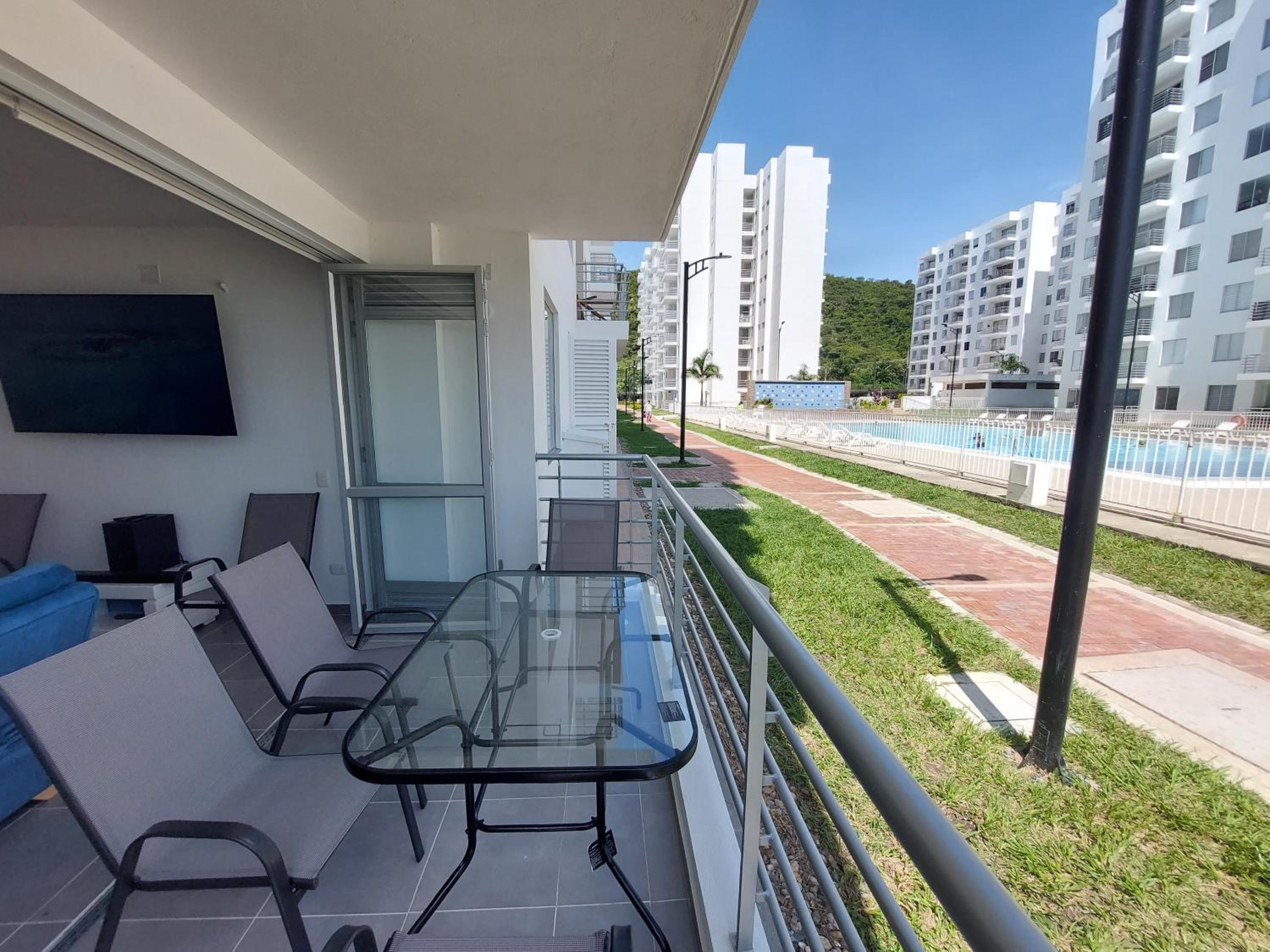 Apartamento Aqualina Orange Primer Piso Vista a Piscina