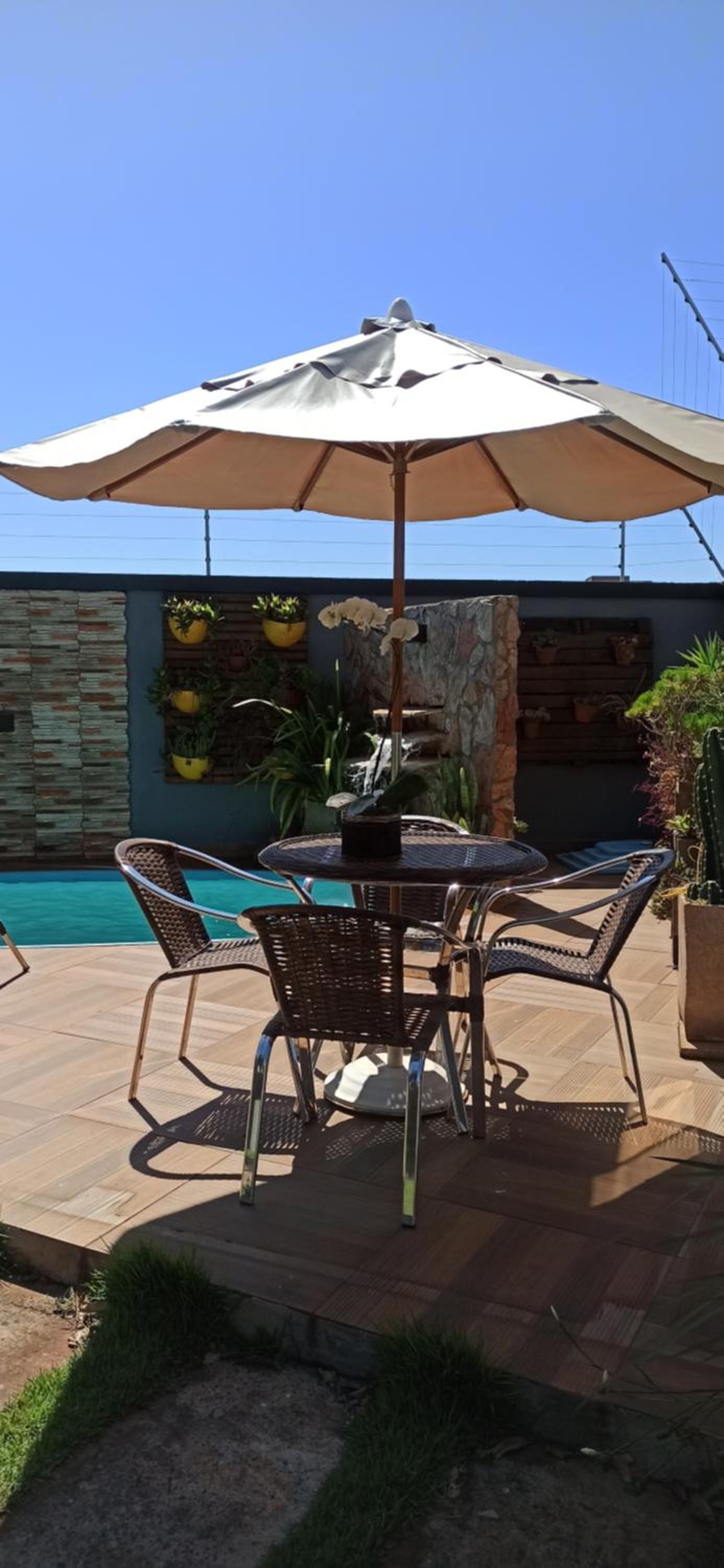 outdoor BBQ area