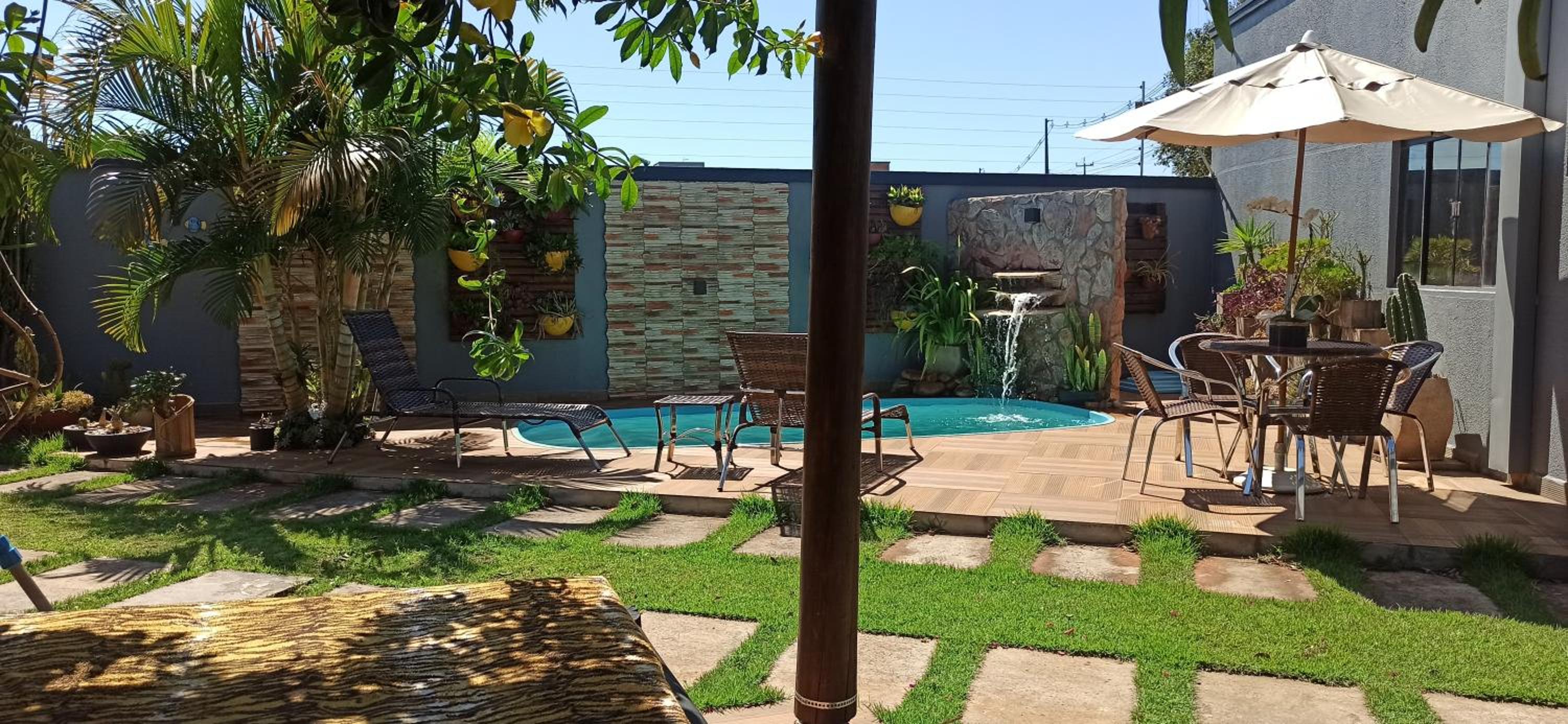 outdoor BBQ area