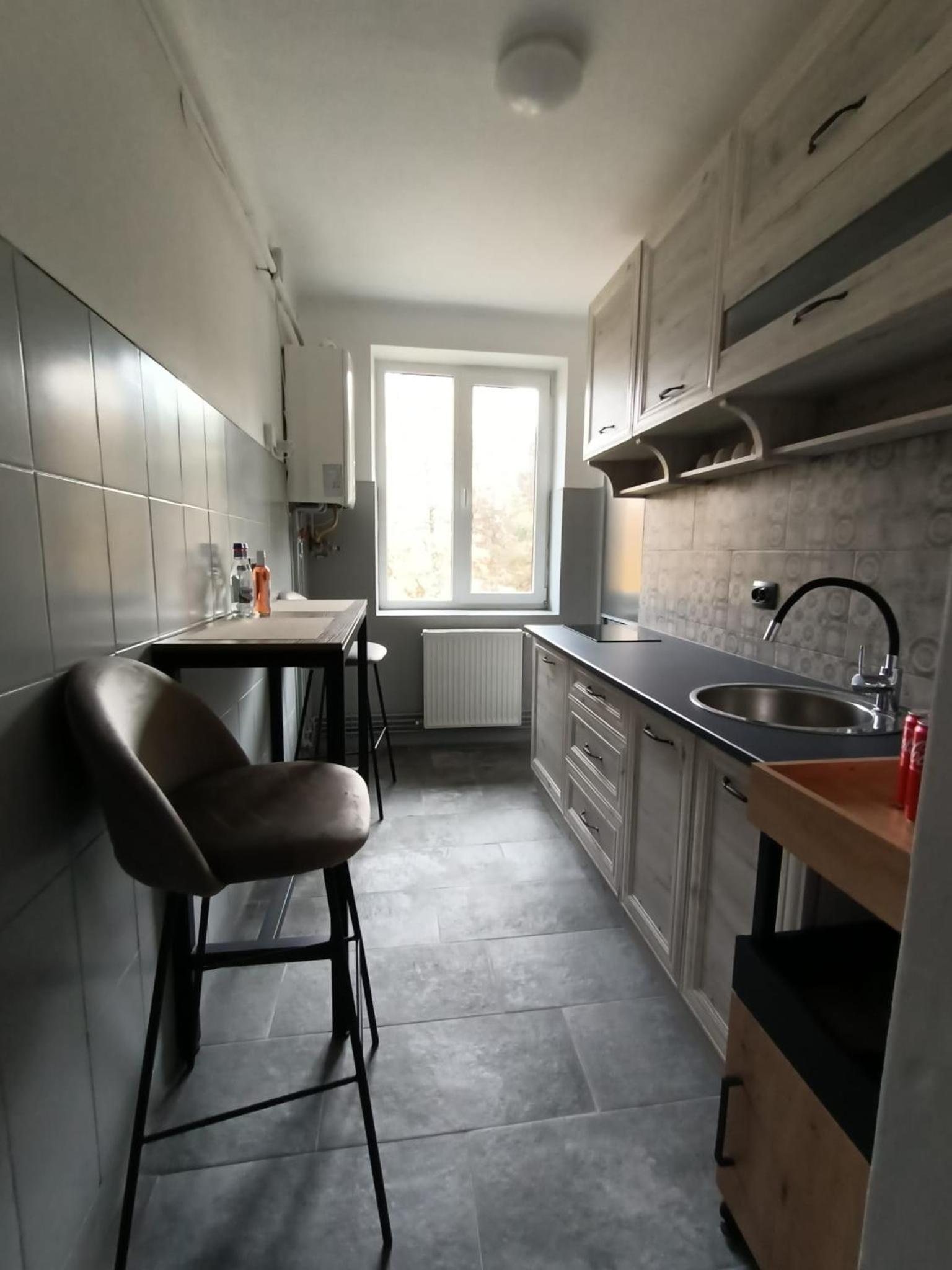 Vintage gray apartament view 3