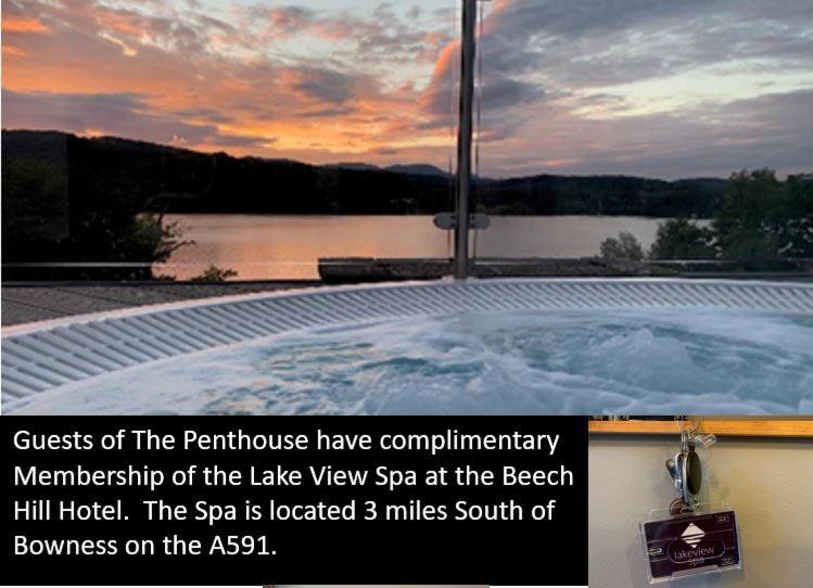 The Penthouse Bowness Tranquil Loft Jacuzzi Bath & Complimentary Cascades Spa Membership