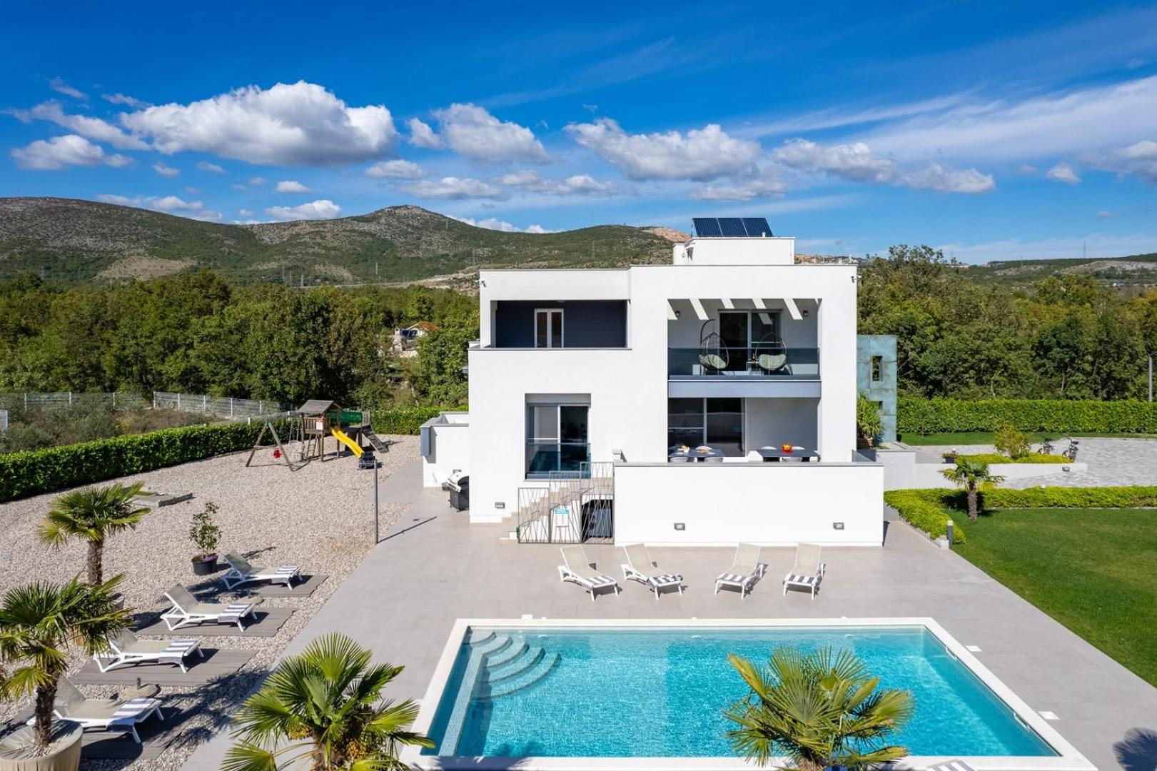 Villa Marijeta exclusive 5 star villa with 50sqm private pool, 6 bedrooms and playroom view 2