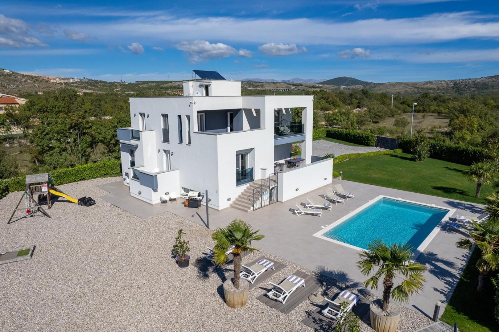 Villa Marijeta exclusive 5 star villa with 50sqm private pool, 6 bedrooms and playroom view 5