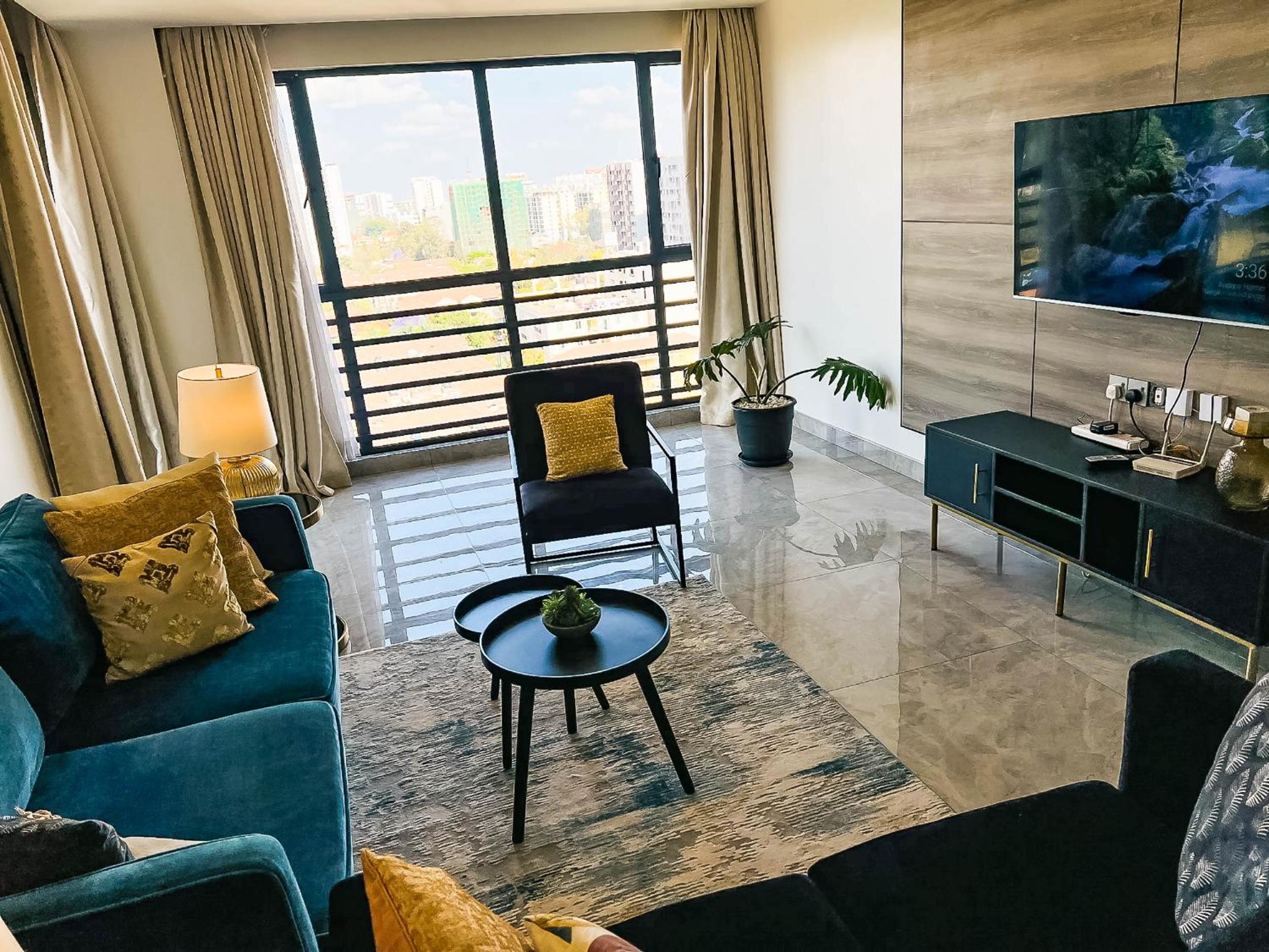 2 bedroom Furnished Apartment in Kilimani, Nairobi, Kenya with a pooll view 4