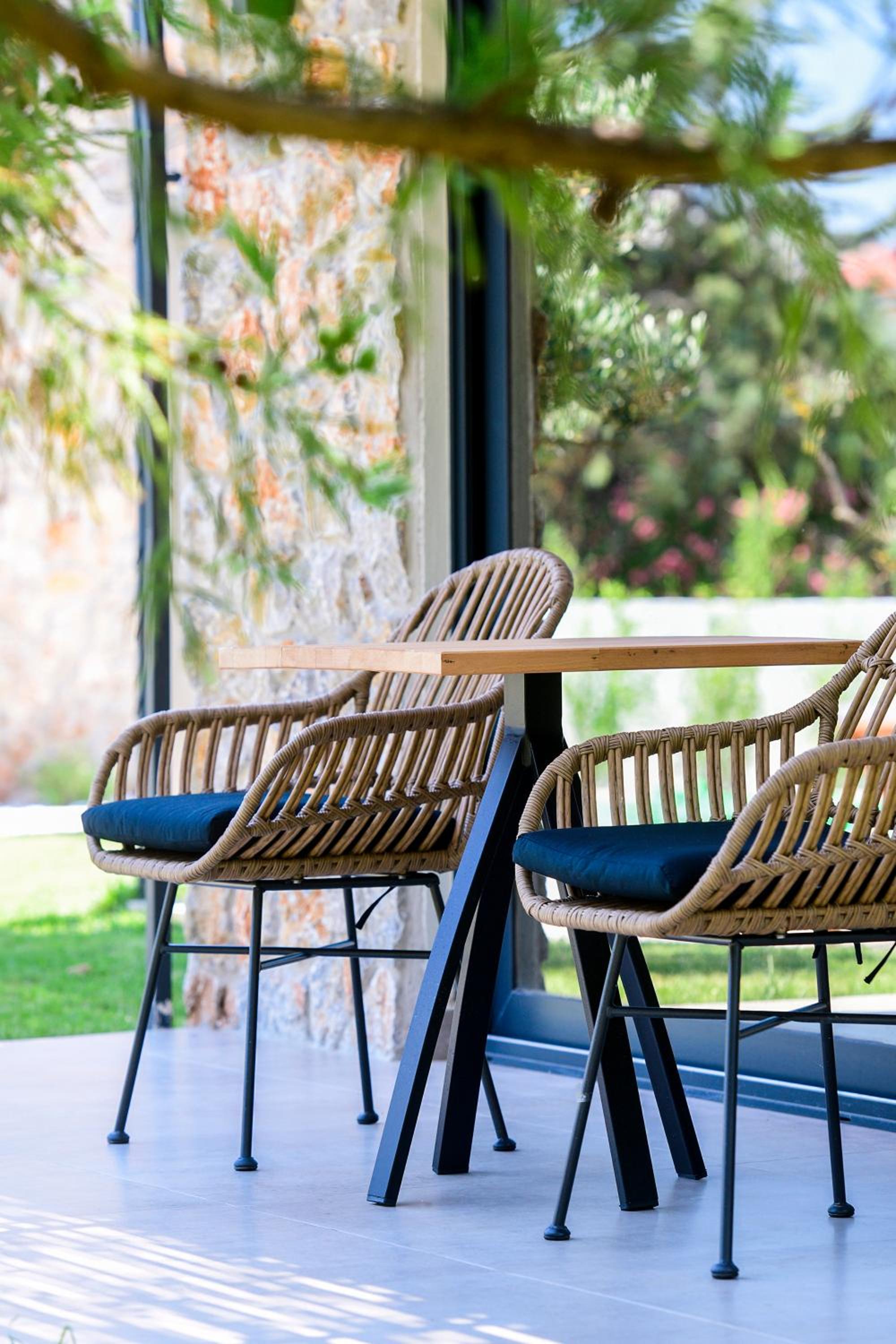 outdoor BBQ area
