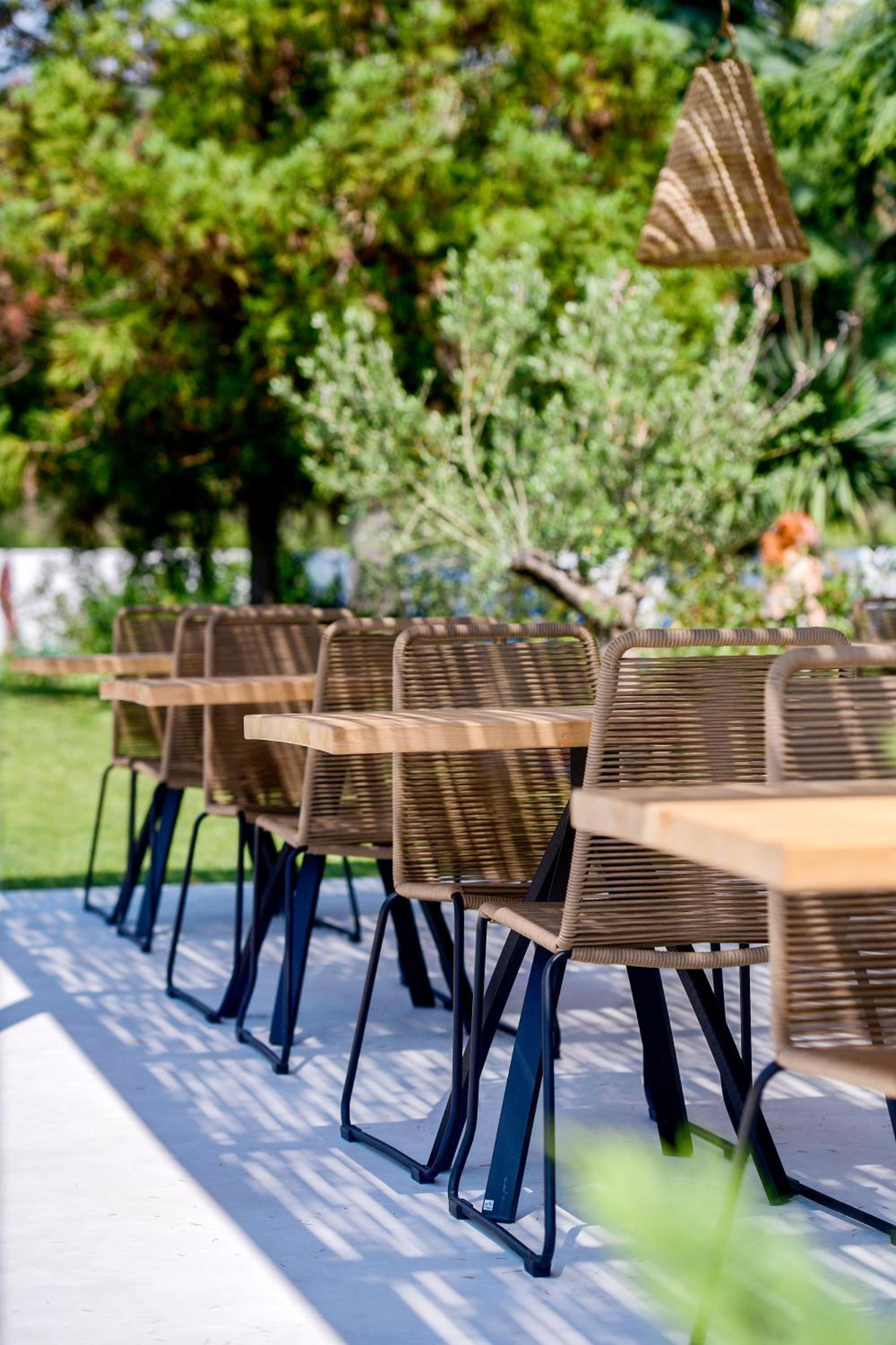 outdoor BBQ area