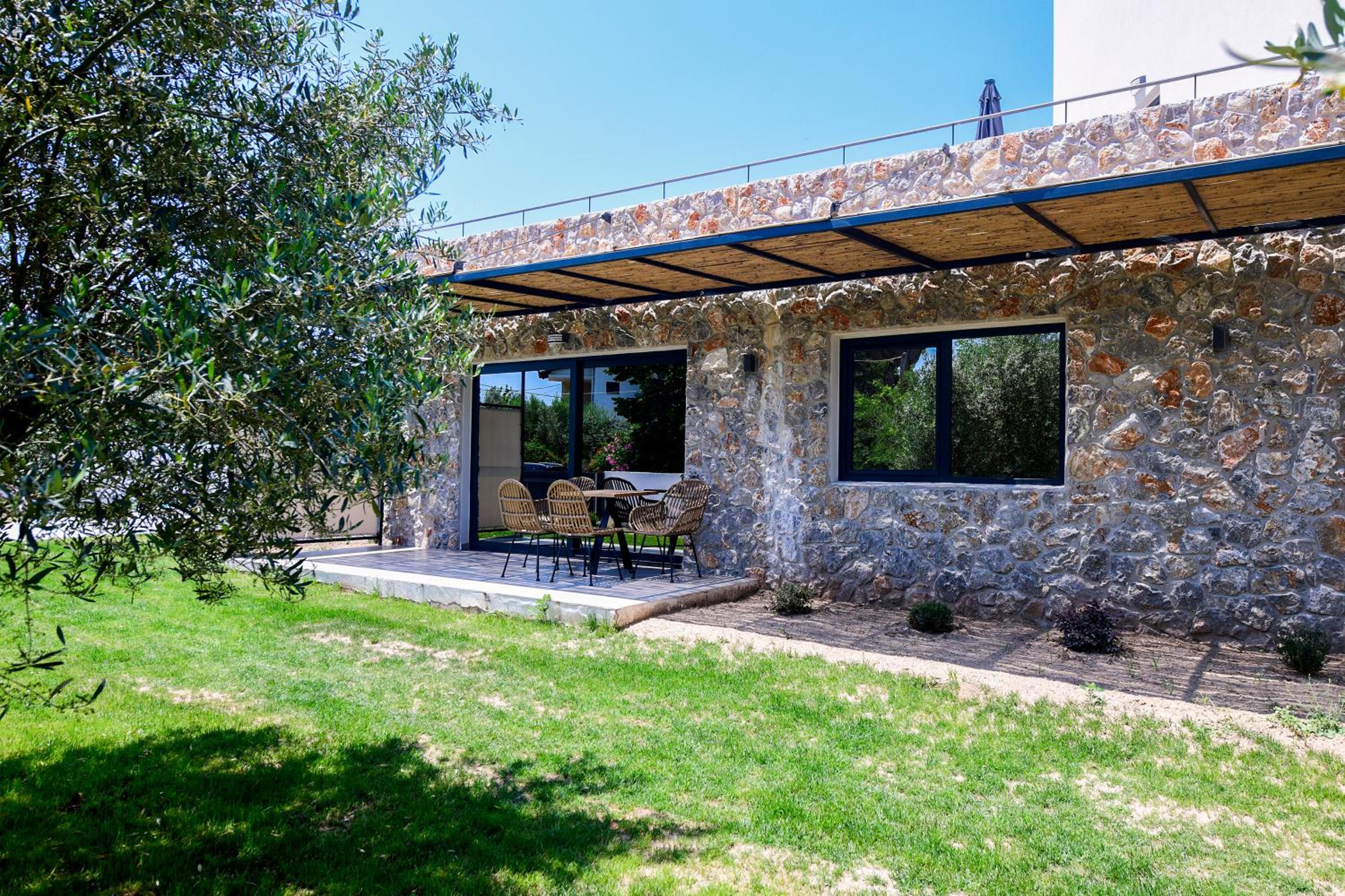 outdoor BBQ area