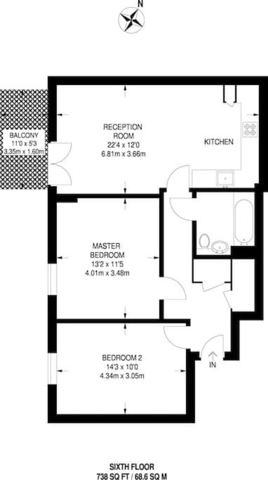 Luxury 2 bedroom apartment in Central London with free Parking