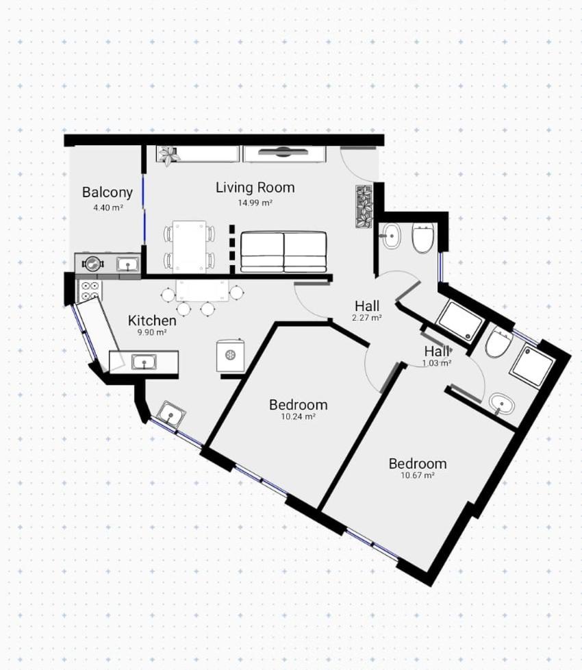 Apt 2 dorm na quadra da praia Ocian - Praia Grande SP