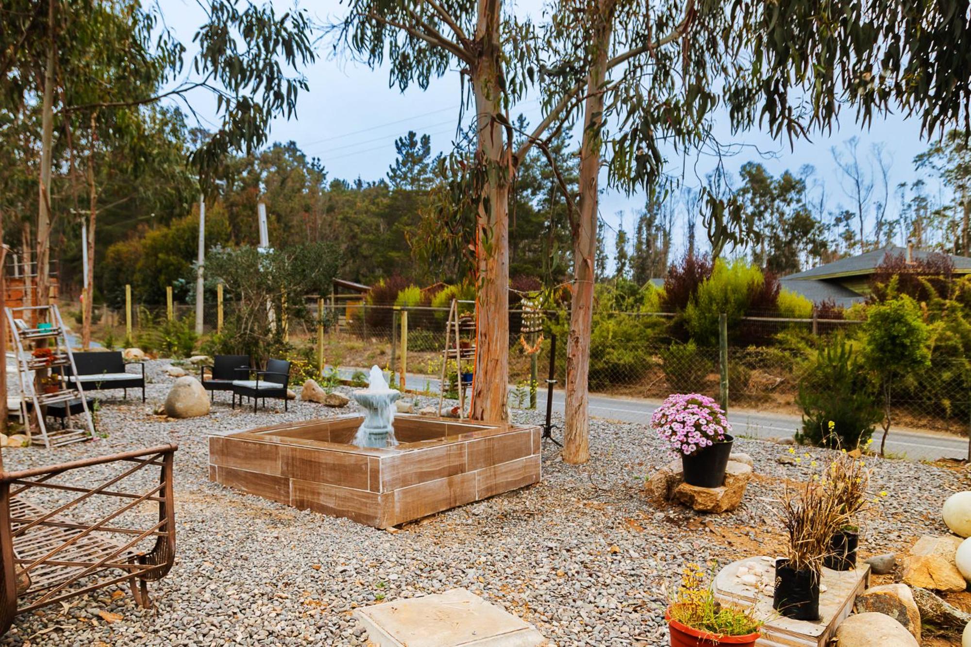 Cabaña en Tunquén con parrilla, fogón, piscina y bosque