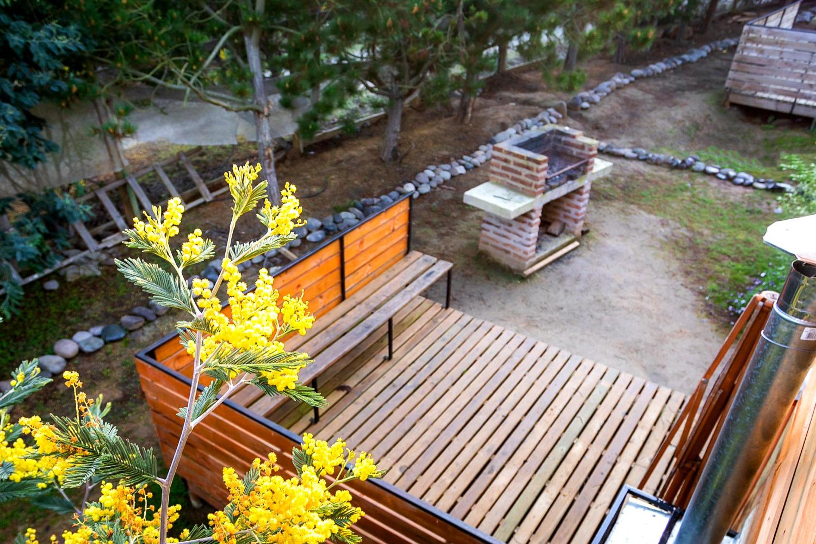 Cabaña en Tunquén con parrilla, fogón, piscina y bosque