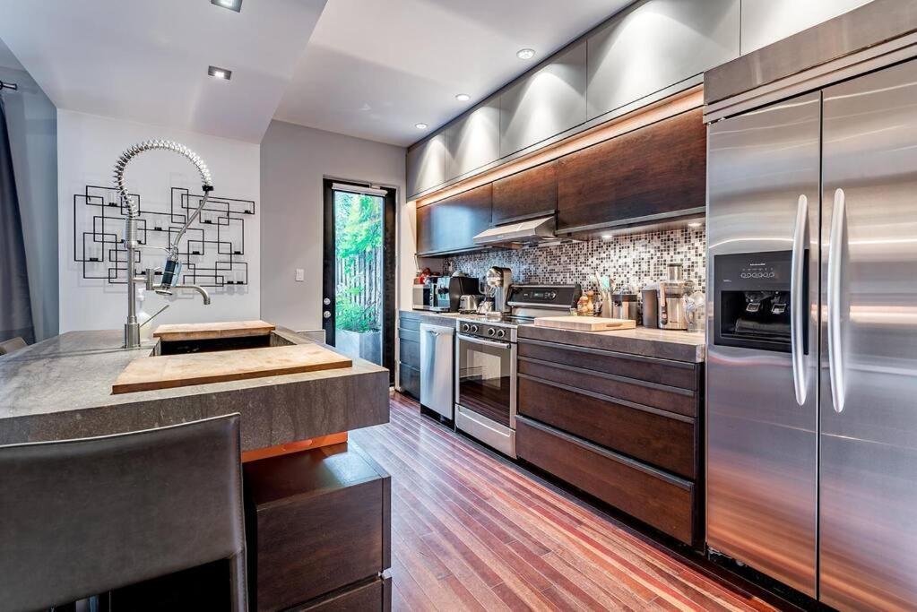 Architect House with private roof top terrace & garden - Terrace Saint-Hubert
