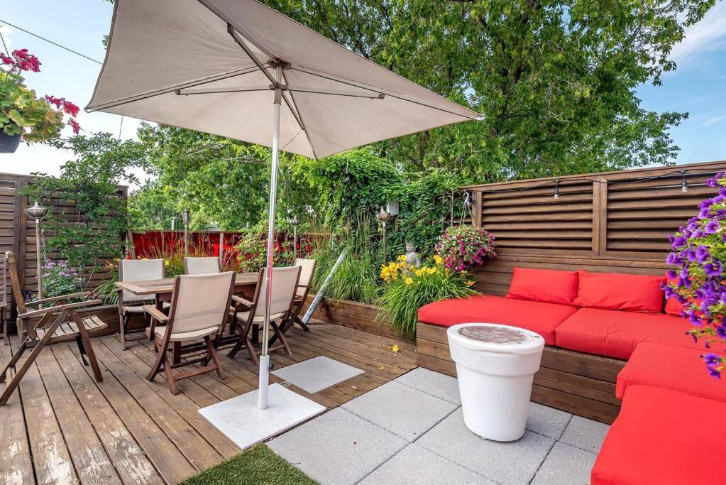 Architect House with private roof top terrace & garden - Terrace Saint-Hubert