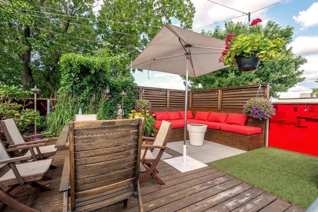 Architect House with private roof top terrace & garden - Terrace Saint-Hubert