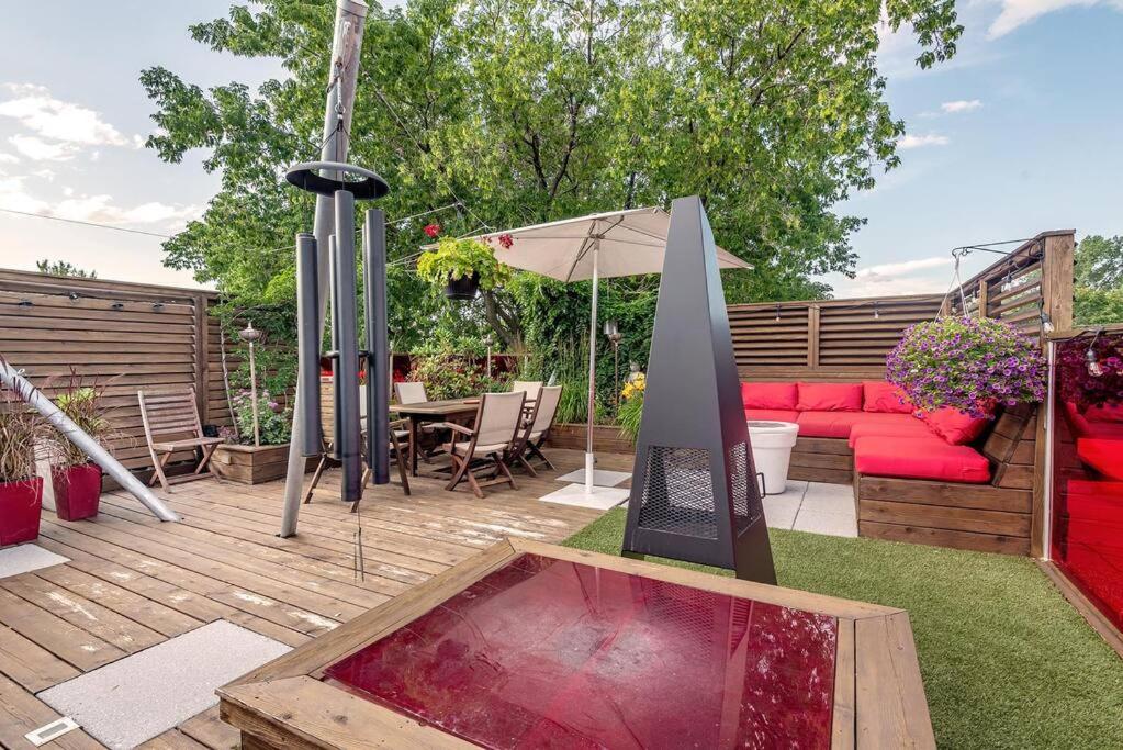 Architect House with private roof top terrace & garden - Terrace Saint-Hubert