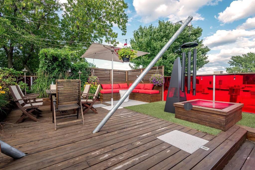 Architect House with private roof top terrace & garden - Terrace Saint-Hubert