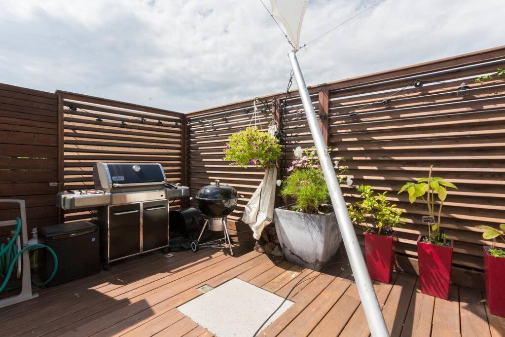Architect House with private roof top terrace & garden - Terrace Saint-Hubert