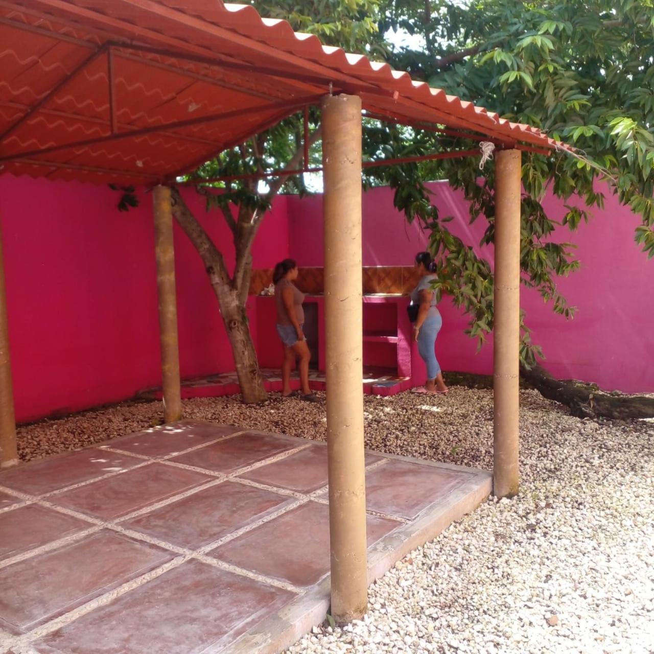outdoor BBQ area