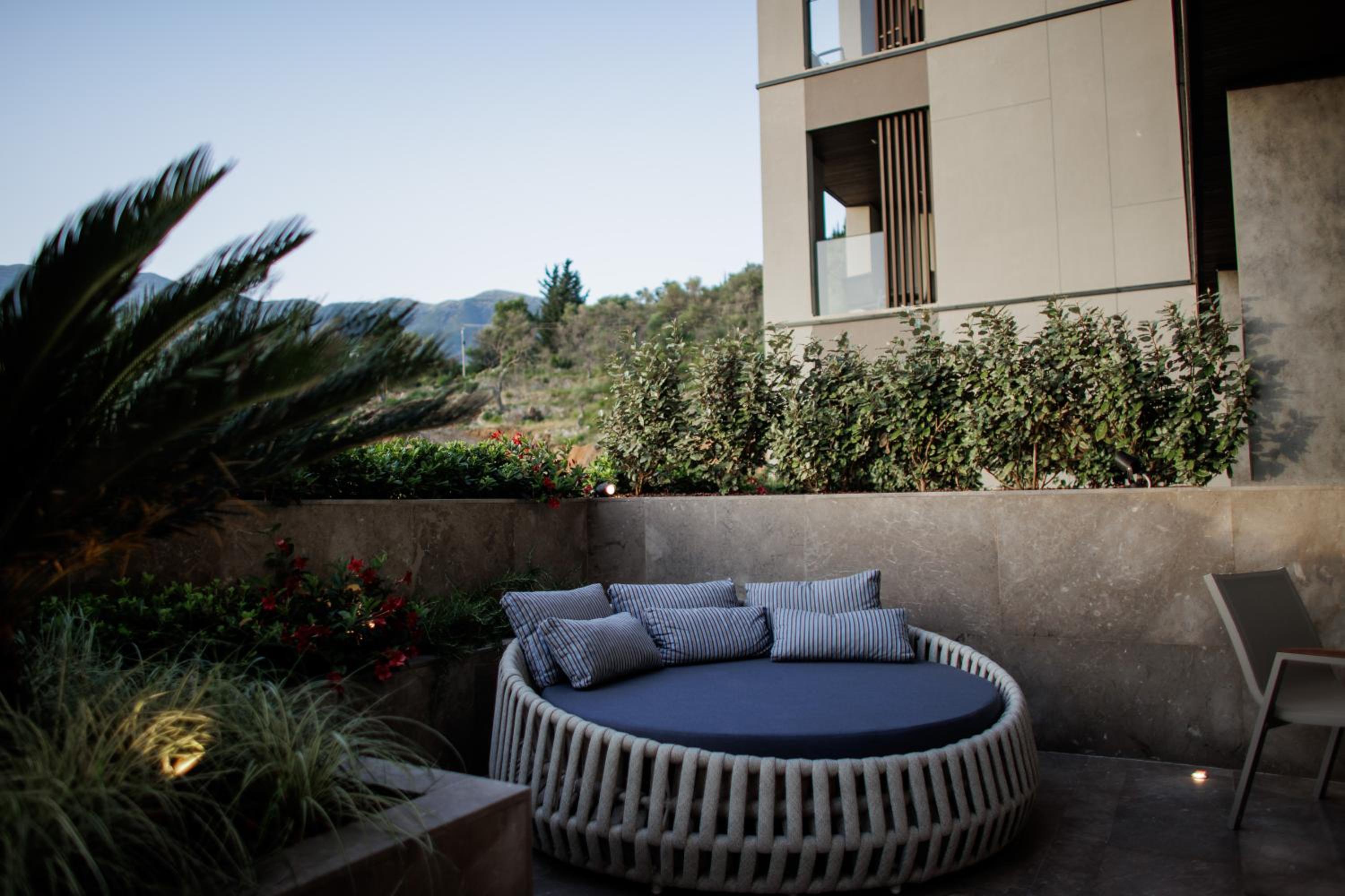outdoor BBQ area