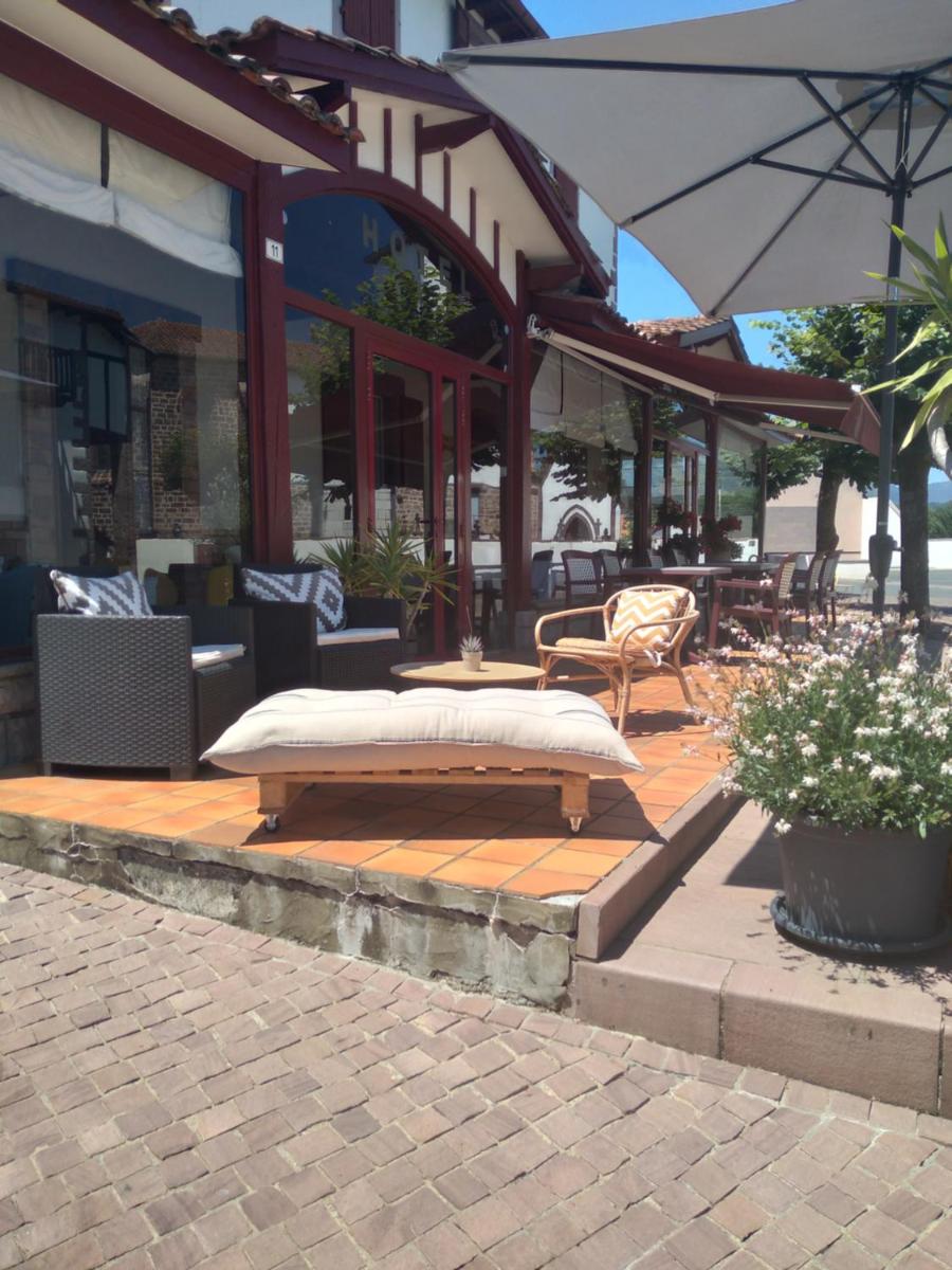 outdoor BBQ area