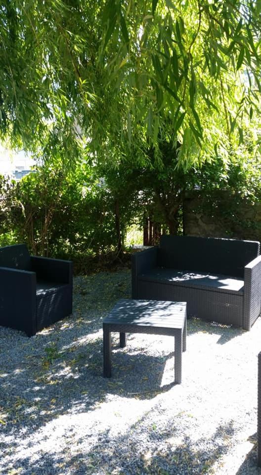 outdoor BBQ area