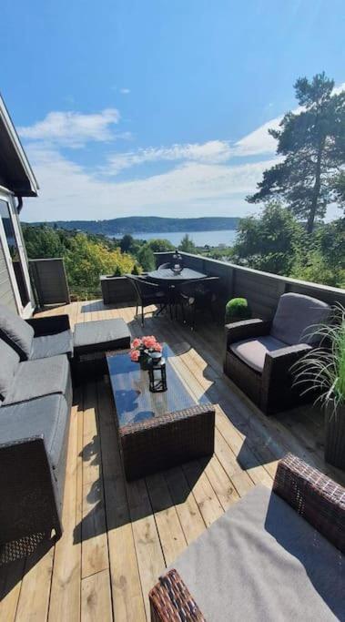 Neu 55min von Oslo Ferienhaus mit Aussicht Sauna Wassersport view 4