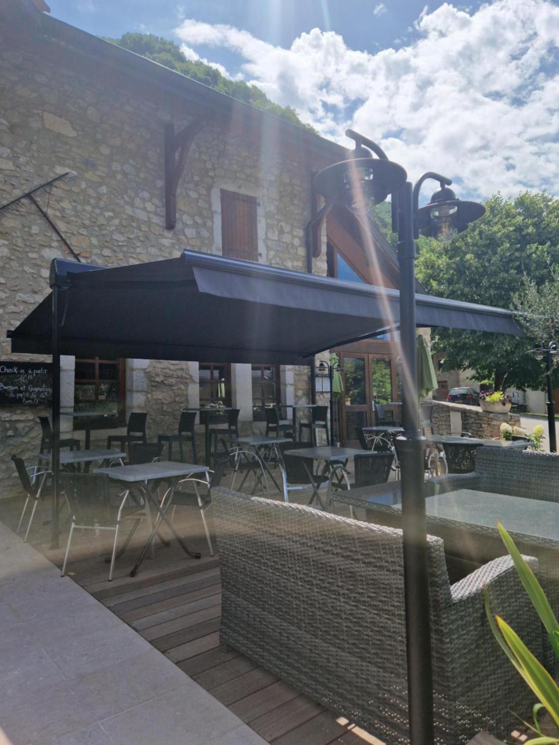 outdoor BBQ area