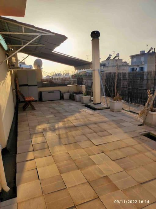 Spacious private rooftop studio, mountain and sea view