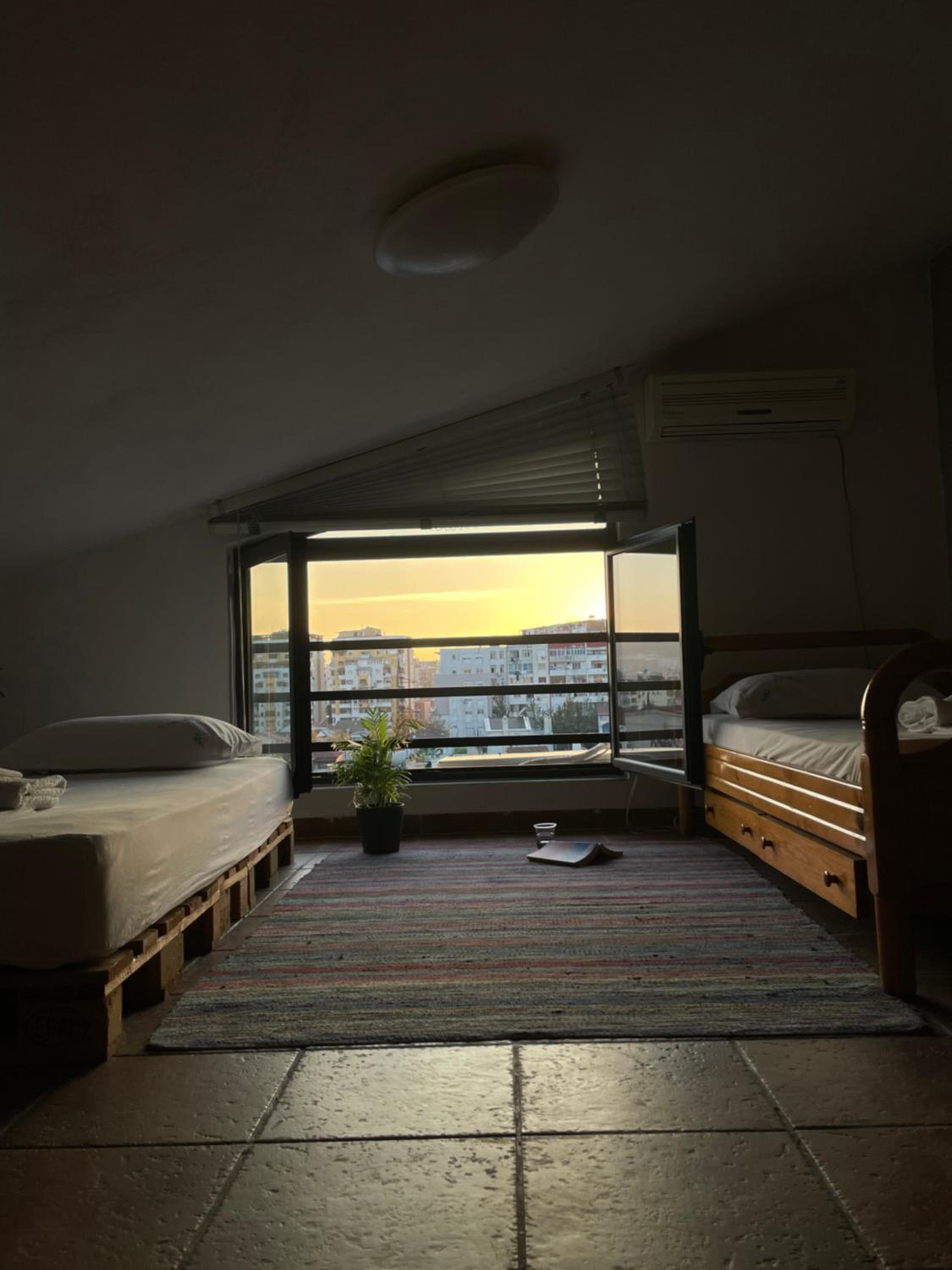 Cozy big apartment with balcony