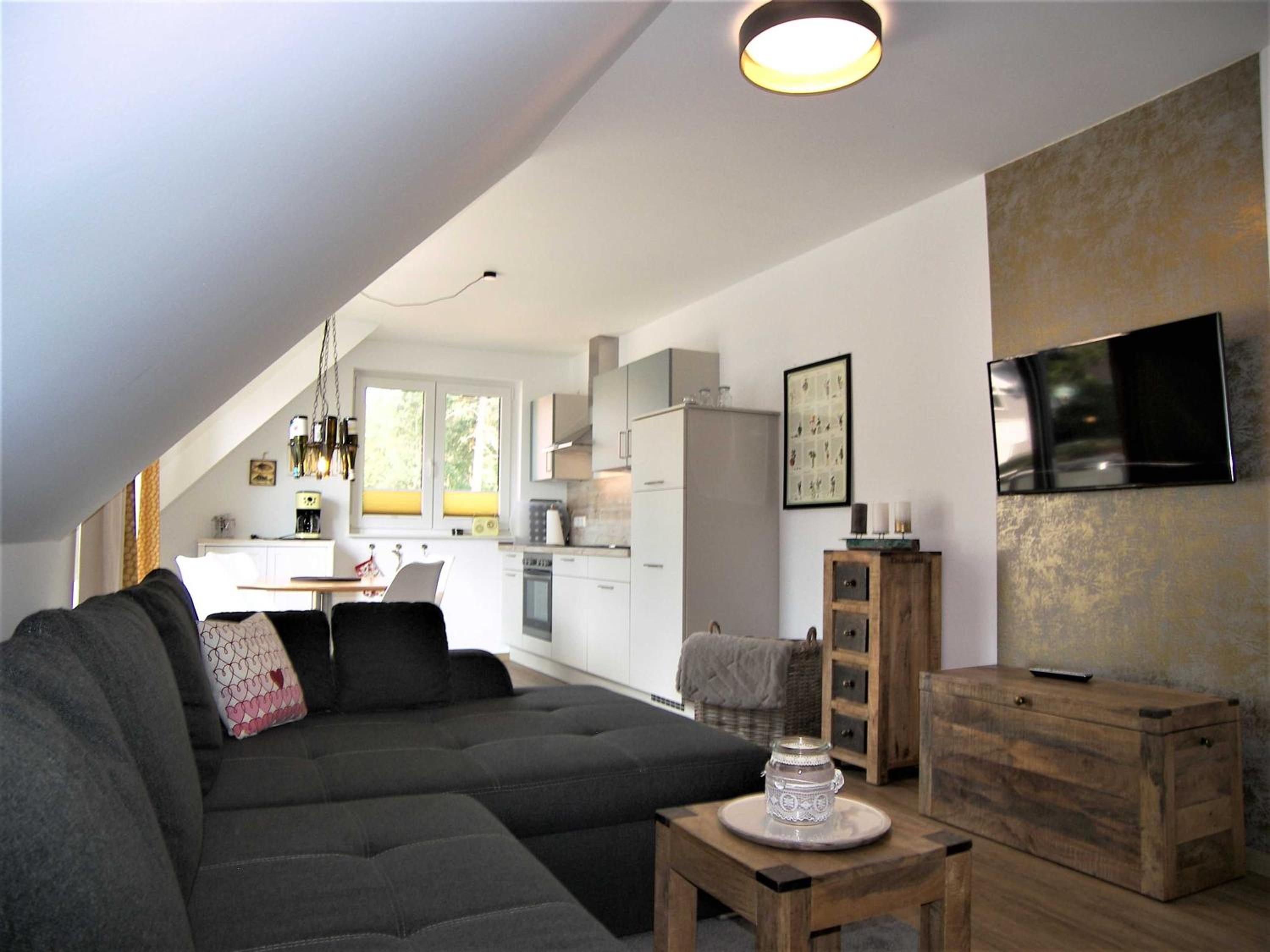 Ferienwohnung Hubertus mit 2 Schlafzimmern und Balkon
