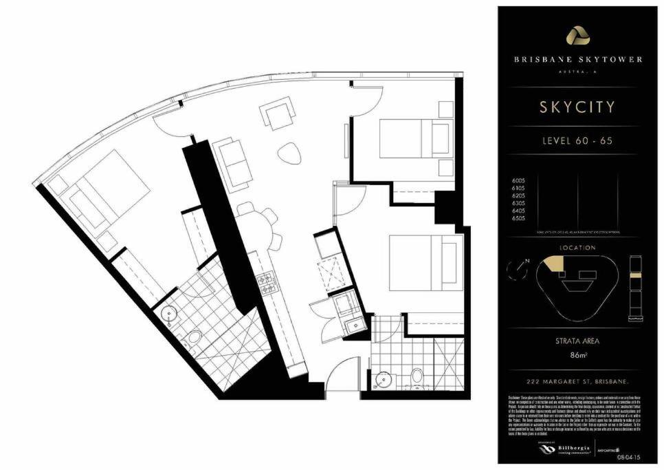 Amazing City &River views 60th level skytower 3 bedrooms&Free parking