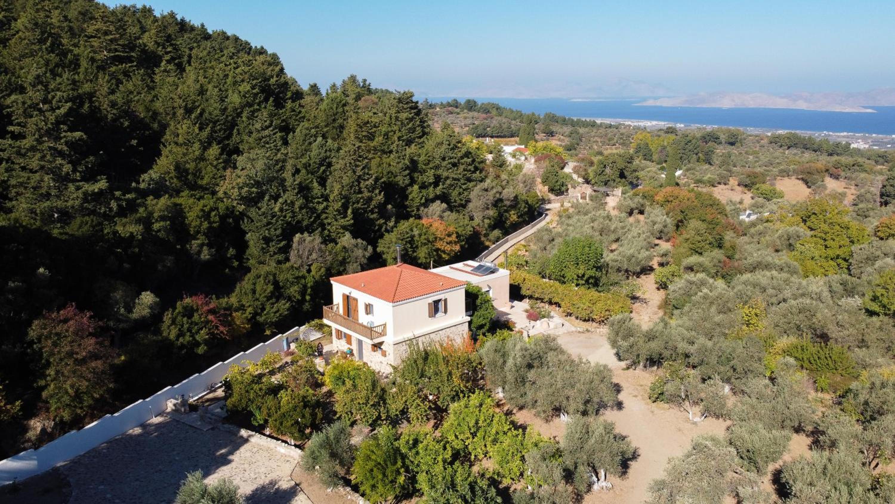 Chaihoutes stone villa into Olive farm in Zia