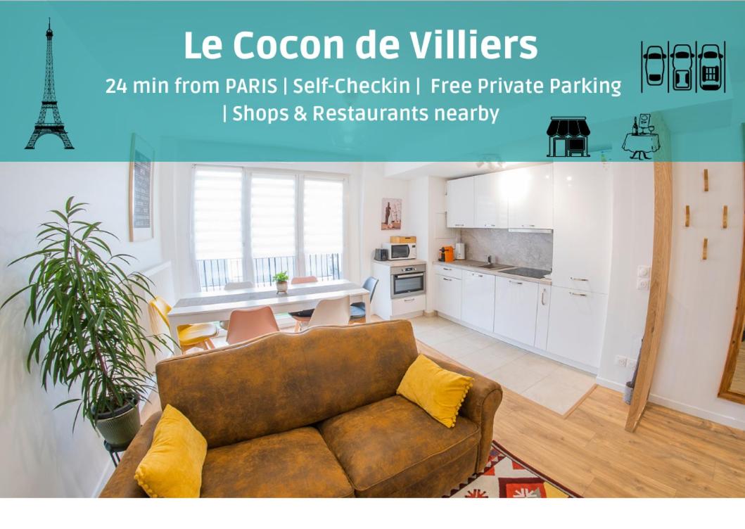 Paris & DisneyLand - 2min From Train Station - Private Indoor Parking