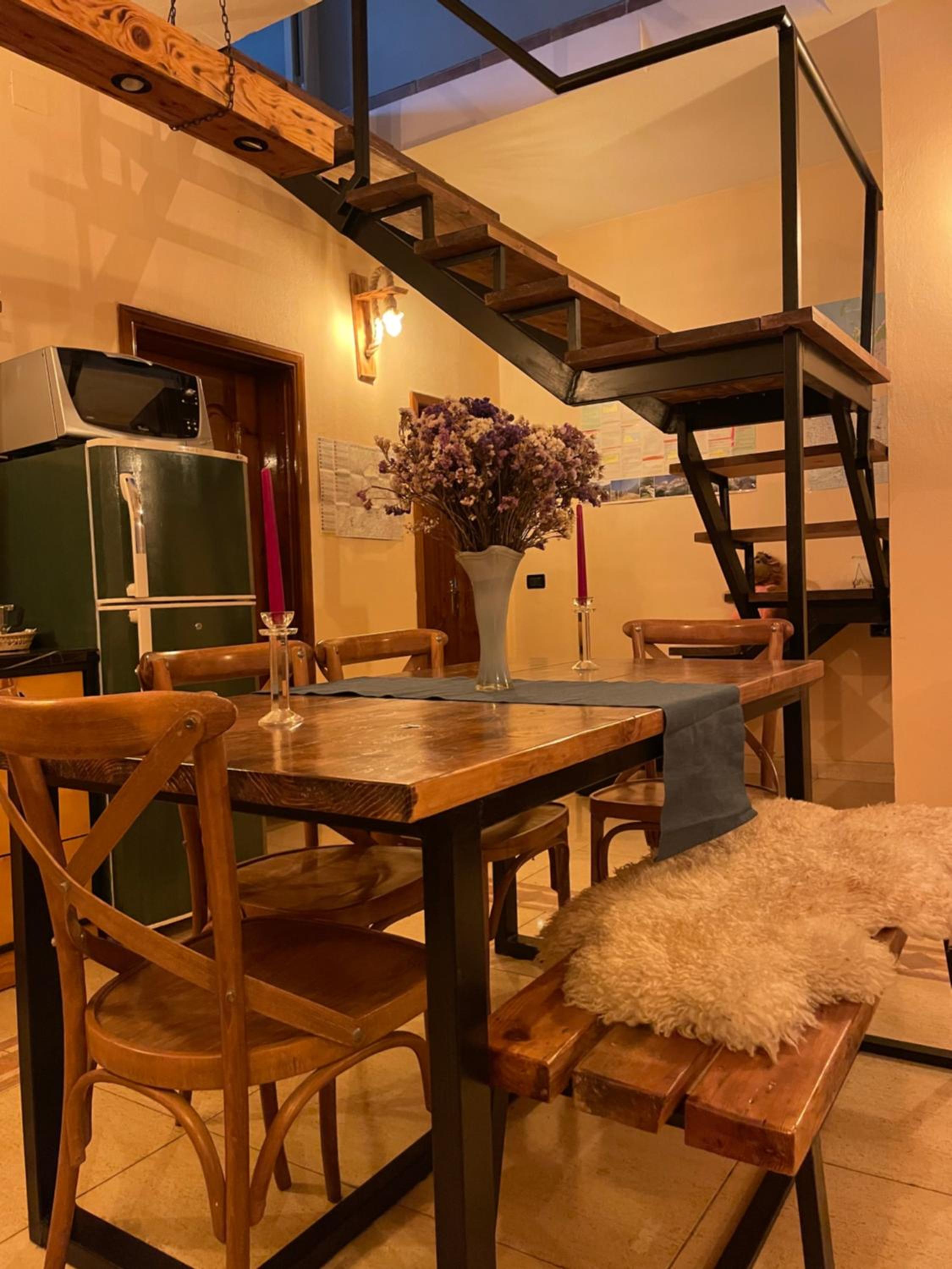 Cozy big apartment with balcony
