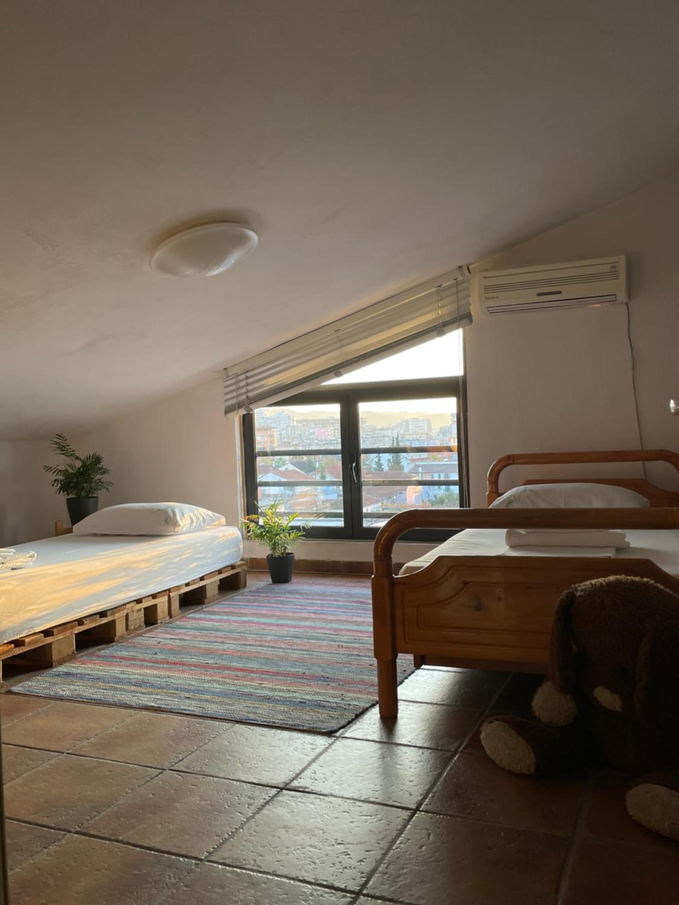 Cozy big apartment with balcony