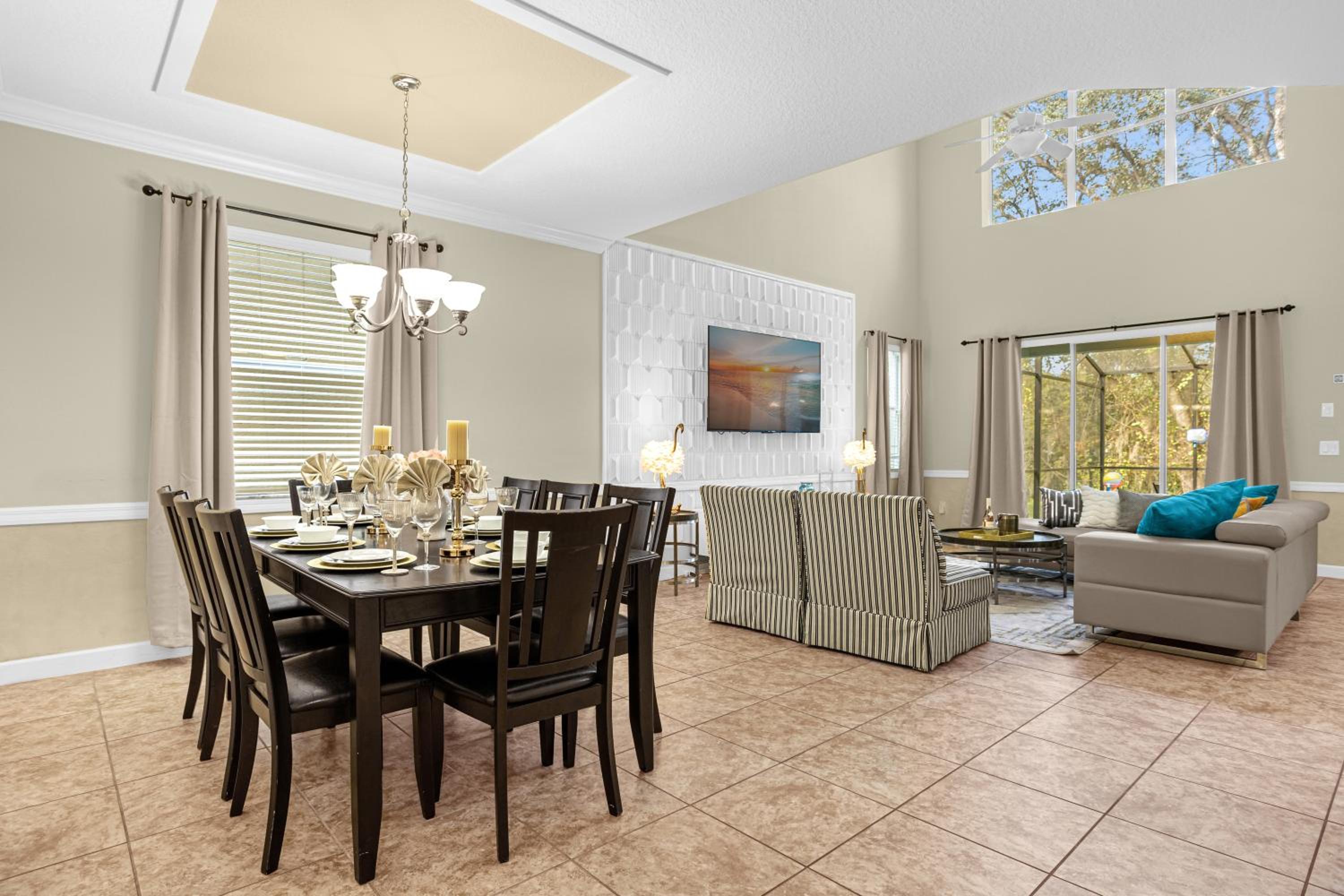 Fun Family Villa Pool BBQ Near Disney World 5BR