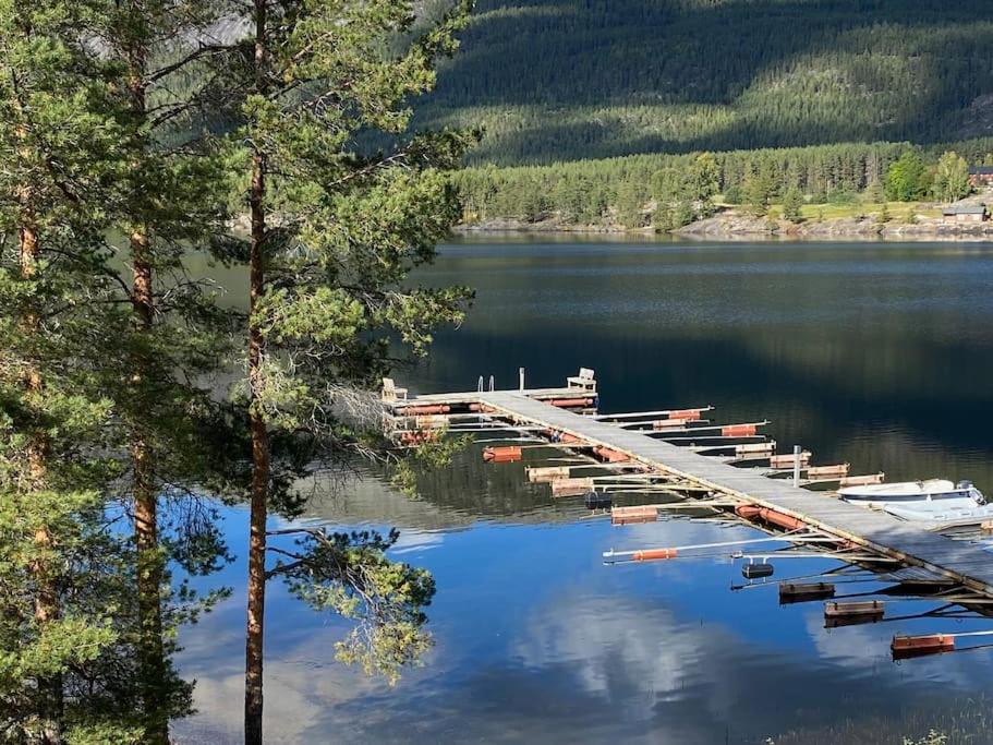 Laftet hytte i strandkanten med bade og fiske muligheter view 2