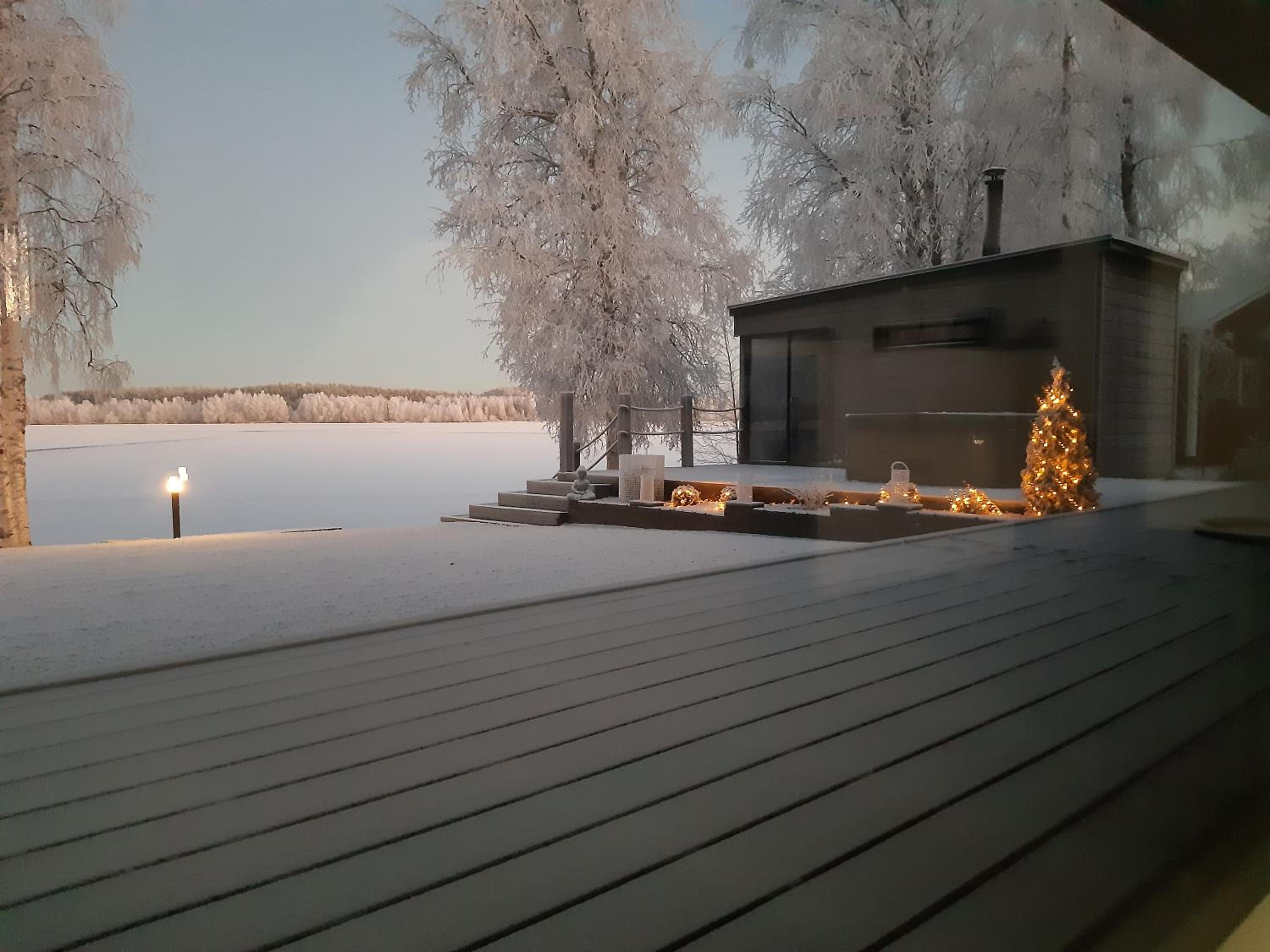 Villa by the river with beach sauna and jacuzzi view 4